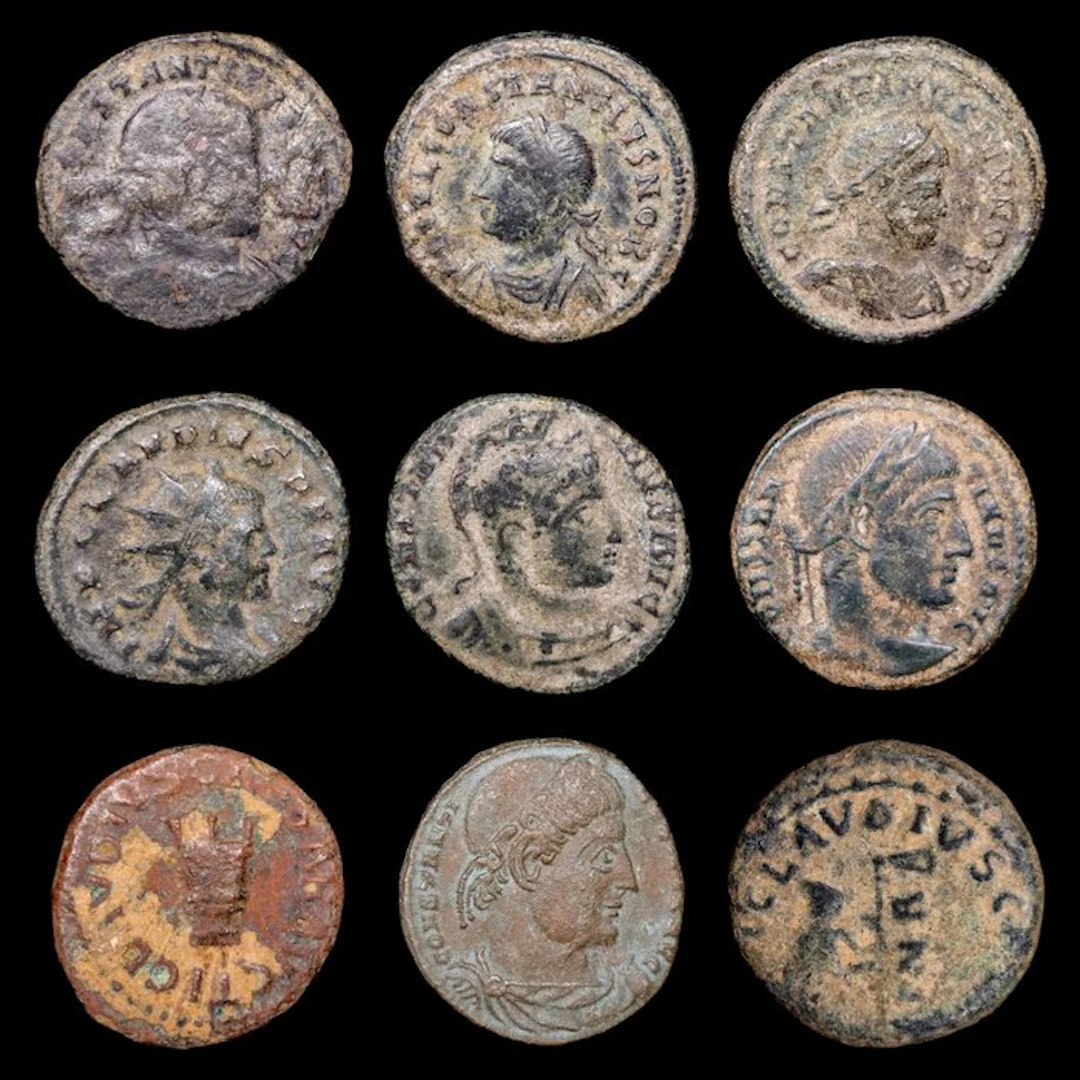 Roman Empire Lote de 9 monedas Æ siglo I - IV d.C. (No reserve price)