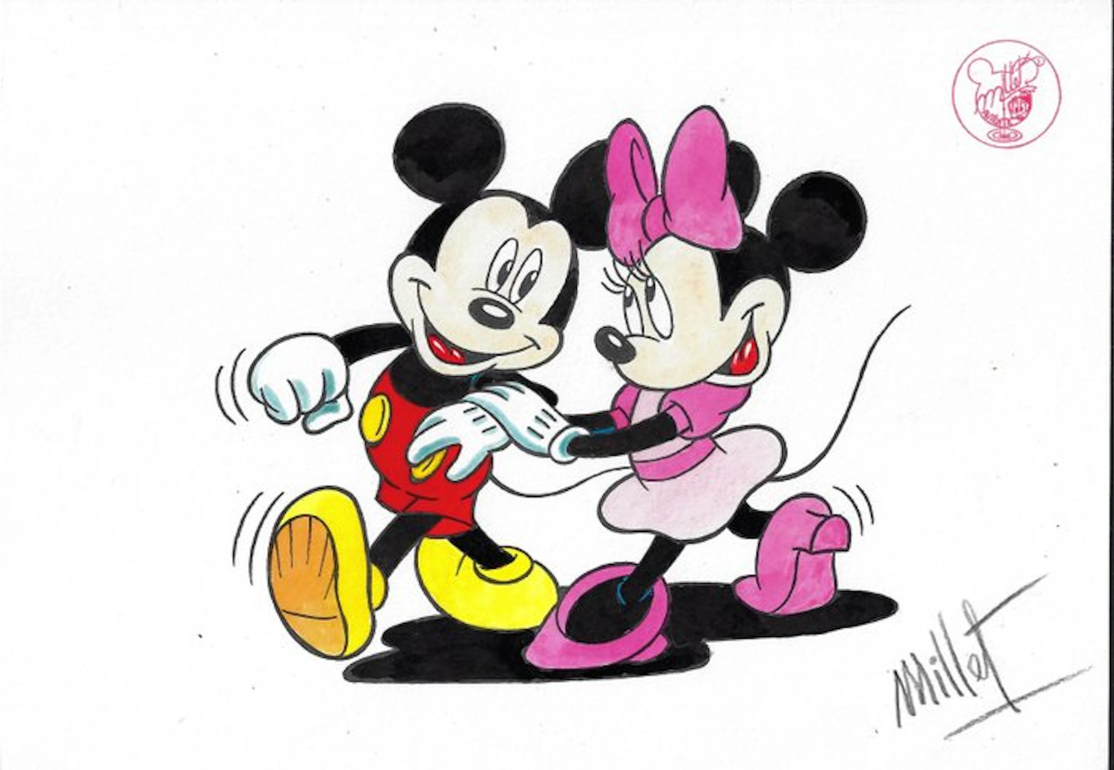 Millet - 1 Watercolour - Mickey Mouse - Vintage Style - 2026