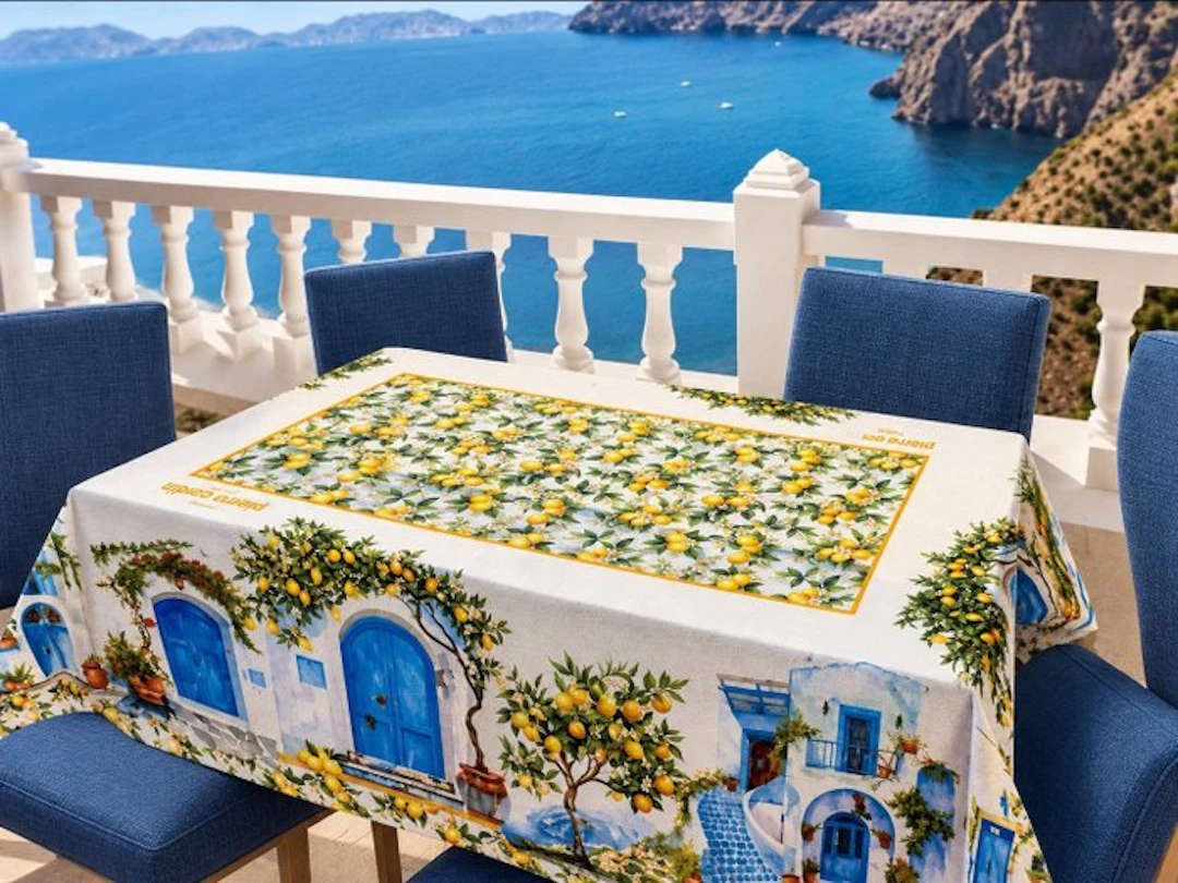 Pierre Cardin Tablecloth – Mediterranean Citrus...