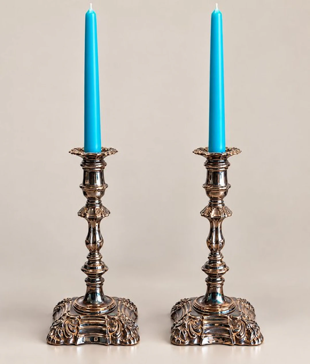 James Pinder & Co - Candleholder (2) - Silverplated - 1877-1890