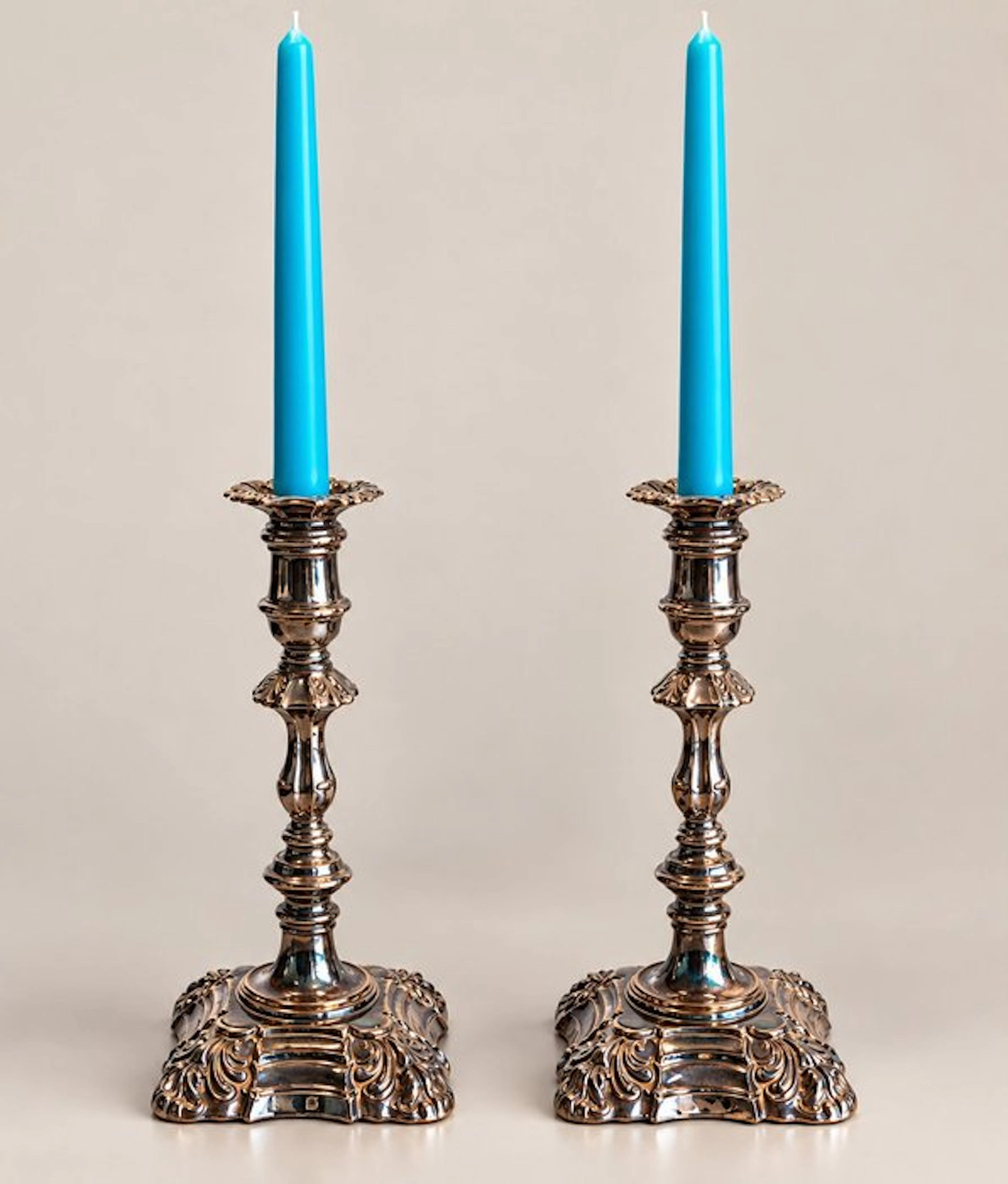 James Pinder & Co - Candleholder (2) - Silverplated - 1877-1890