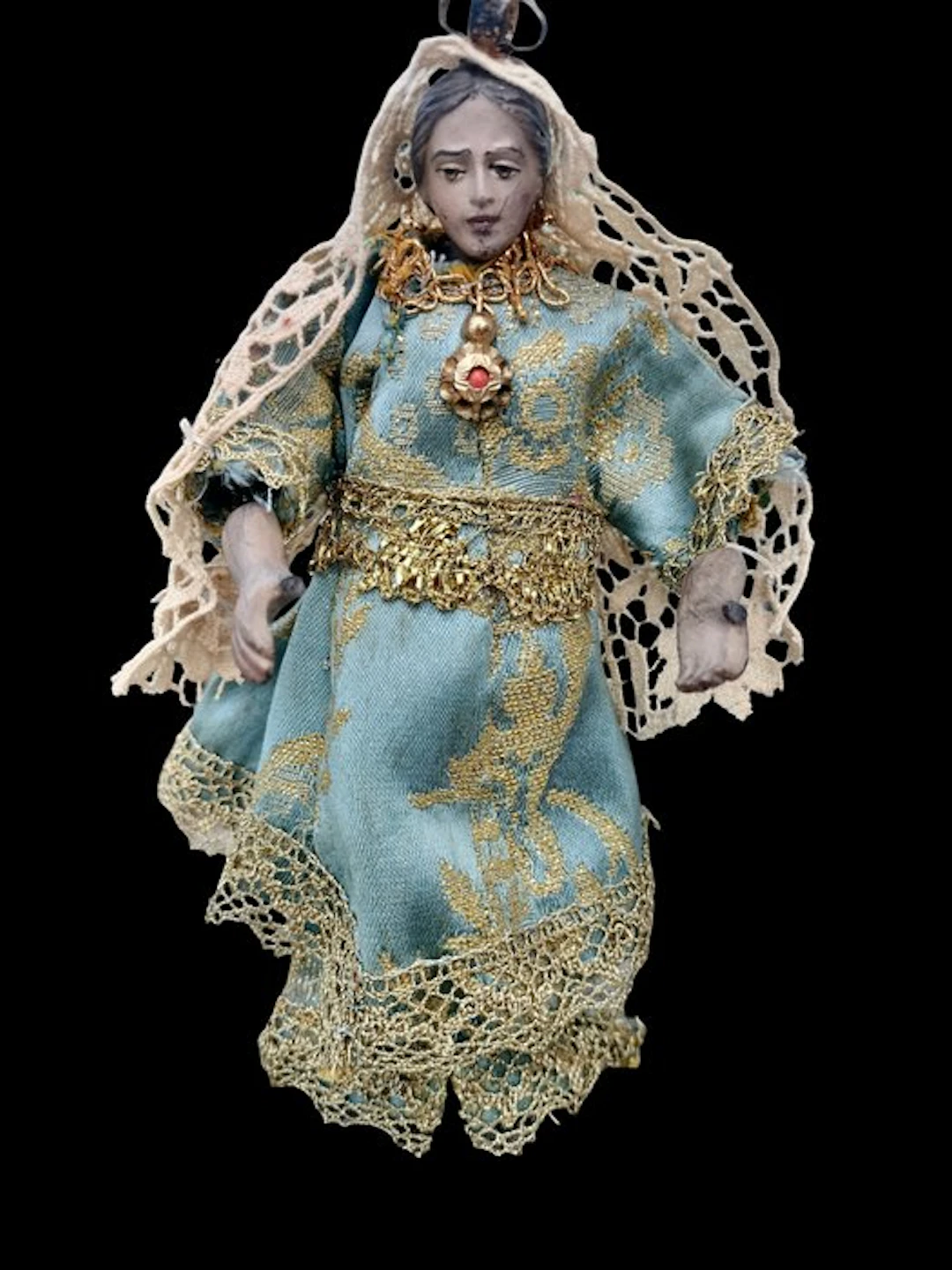 Christian objects - Terracotta, Silk - 1900-1910