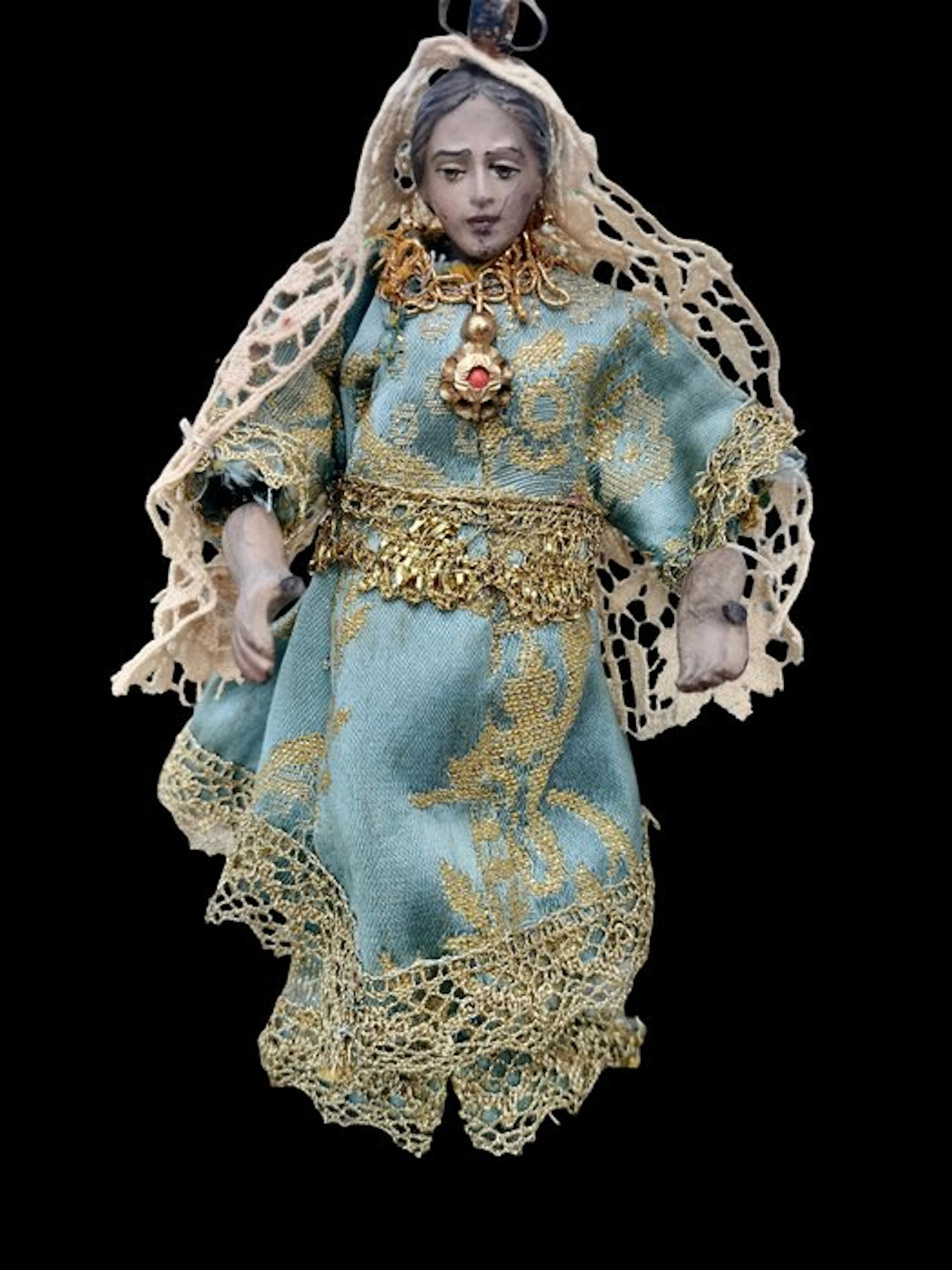 Christian objects - Terracotta, Silk - 1900-1910