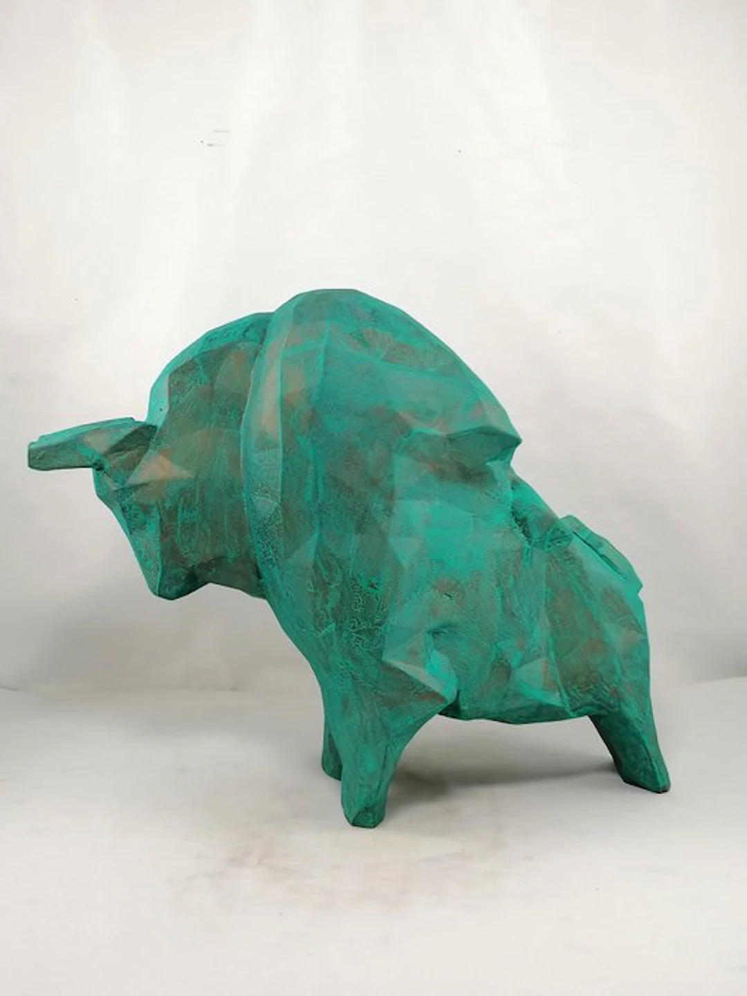 Vanessa Bonino - Sculpture, Geometric Bull - 29 cm - Earthenware - 2026