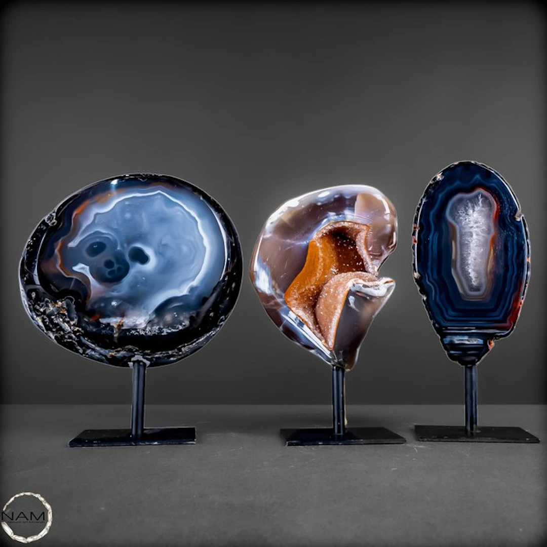 Agate-Chalcedony Trilogy – Three fascinating crystal...