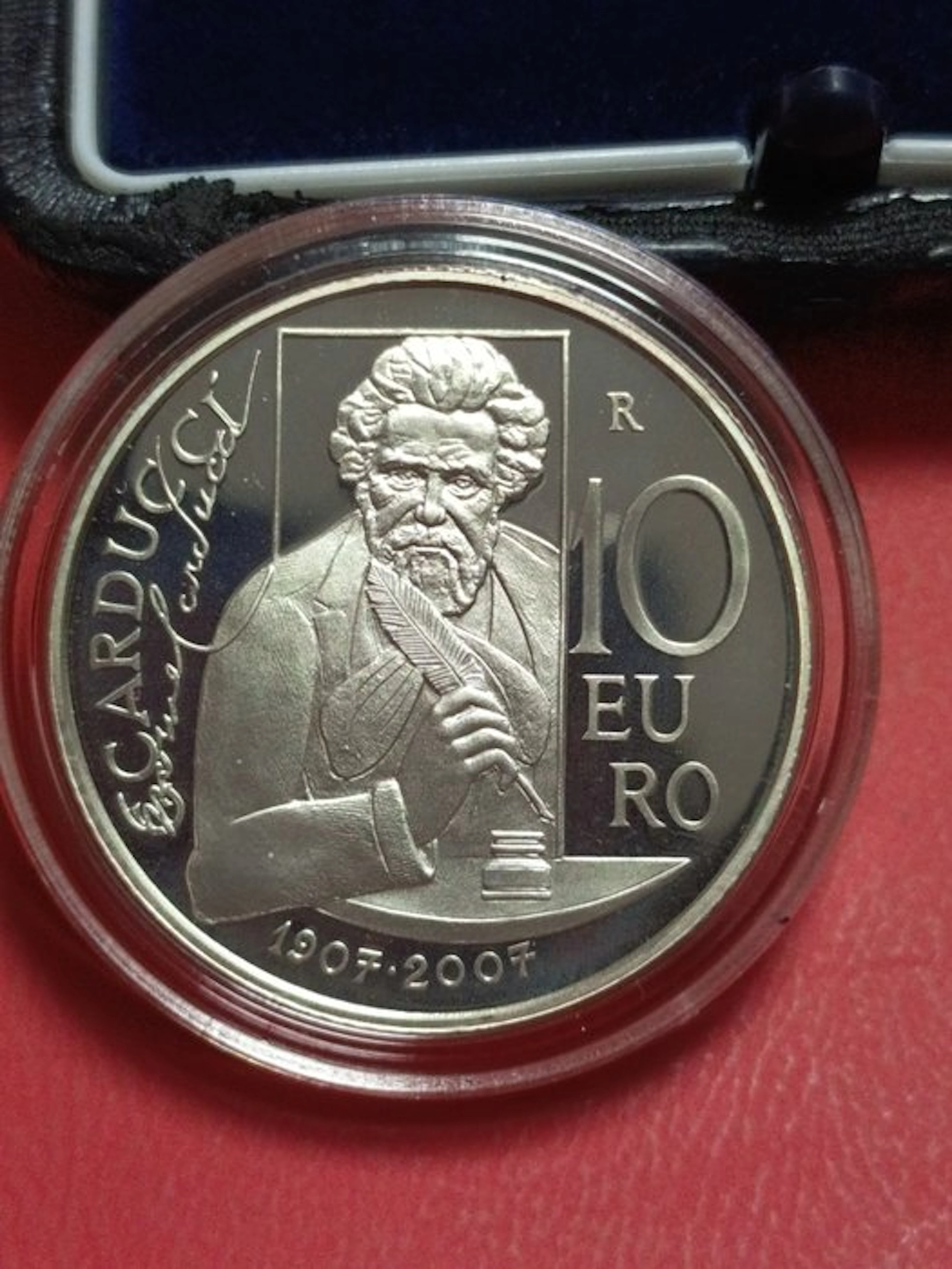 San Marino. 10 Euro 2007 "Carducci" Proof (No reserve price)