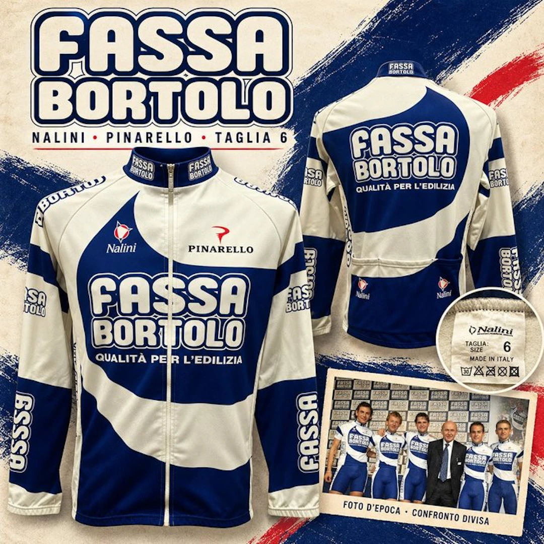 Fassa Bortolo – Maglia ciclismo Nalini a maniche lunghe –...