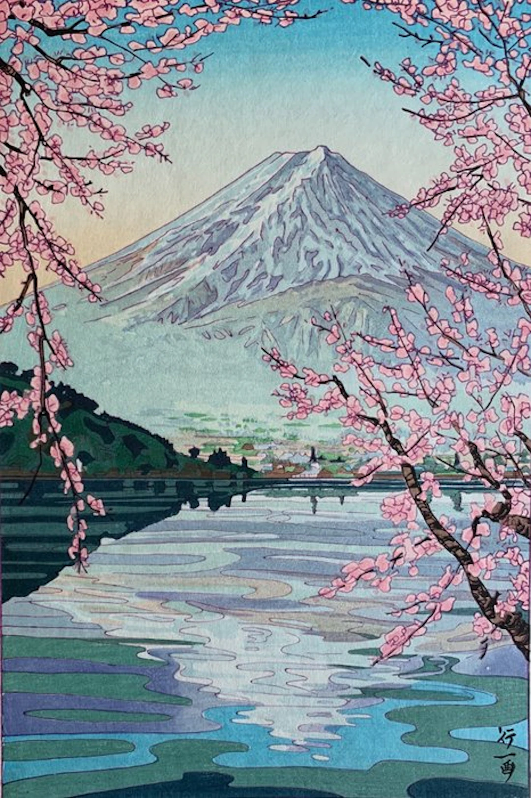 "Kawaguchi-ko no Fuji" 河口湖の富士 (Mt Fuji from Lake...