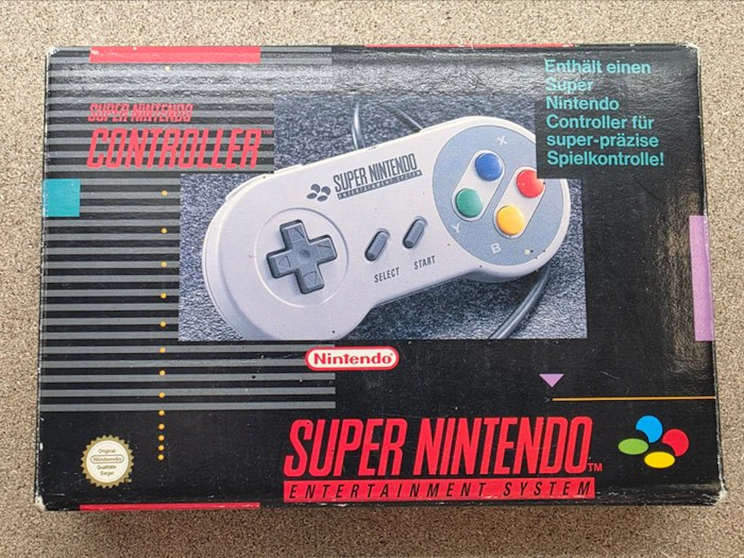 Nintendo - Snes - RARE OLD STOCK - Snes Official Grey...