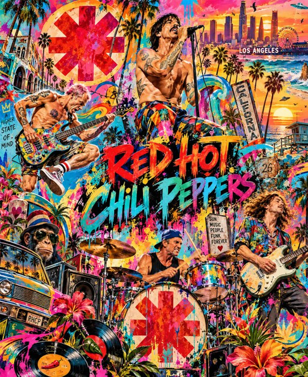 Red Hot Chili Peppers - 2026 - Fine Art High-Quality...
