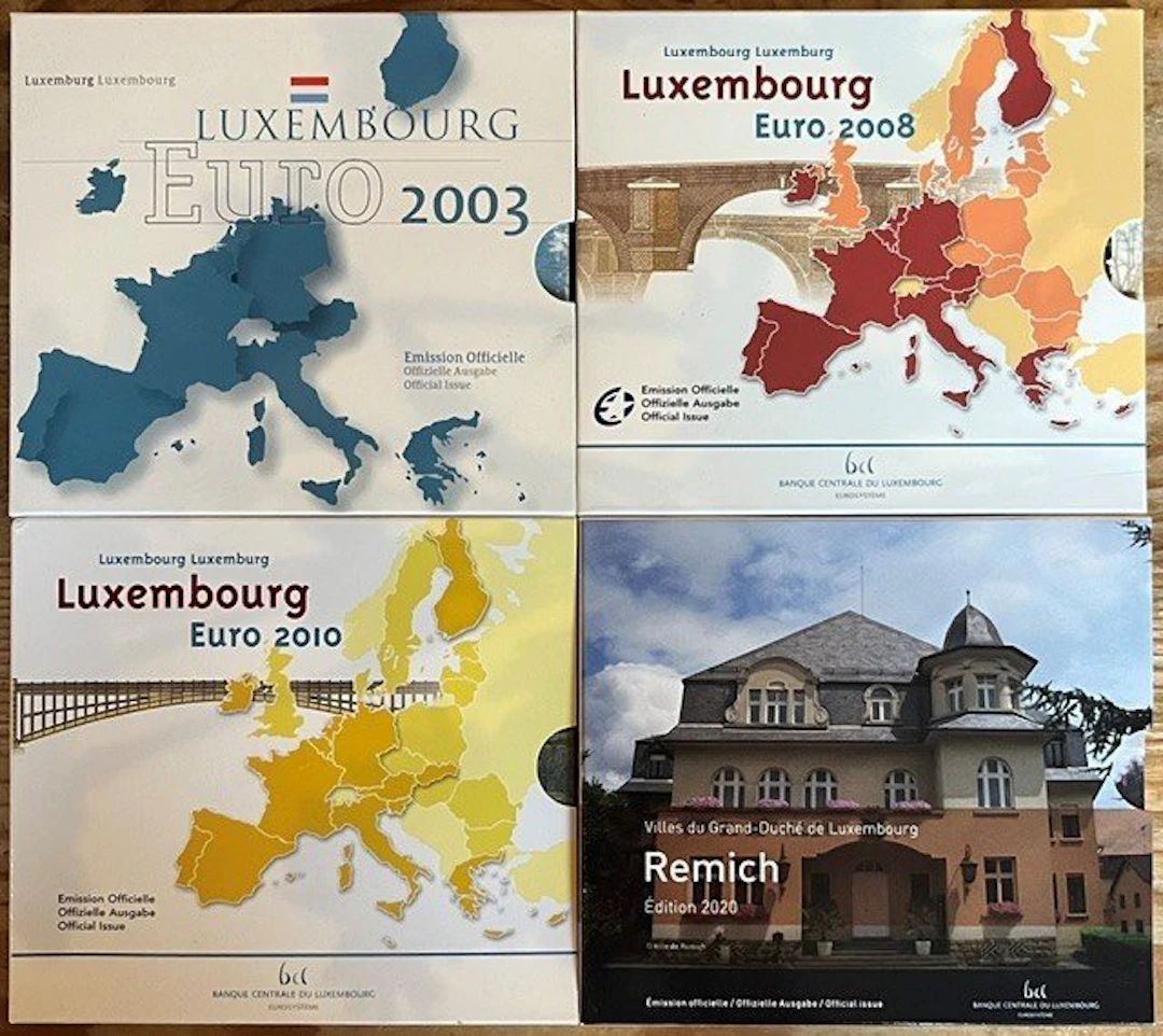 Luxembourg. Year Set (BU) 2003/2020 (4 sets) (No reserve price)