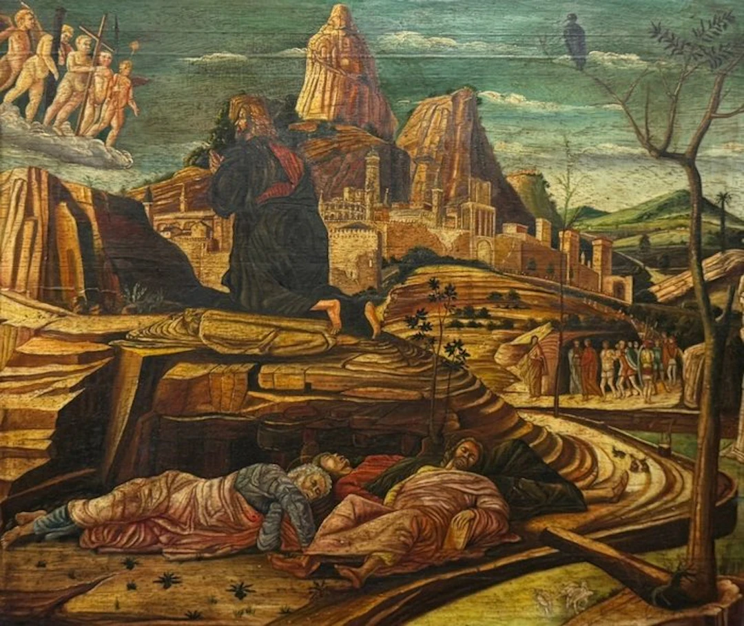 École Grand Tour (XIX) - La Prière de Gethsemani (D'après Andrea Mantegna)