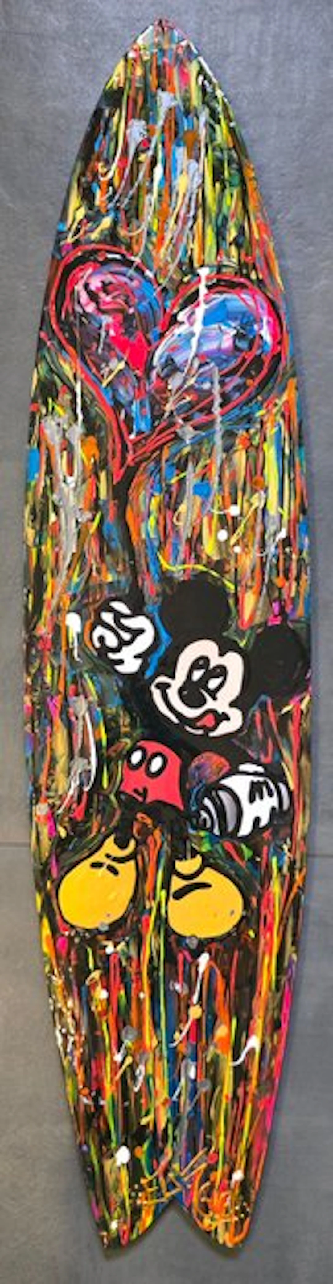 Elmago - Mickey love surf abstraction (piece unique)