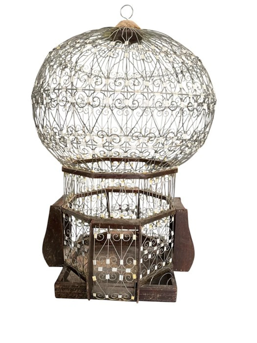 Birdcage - Wood, Metal - Old Oriental cage - 65 cm