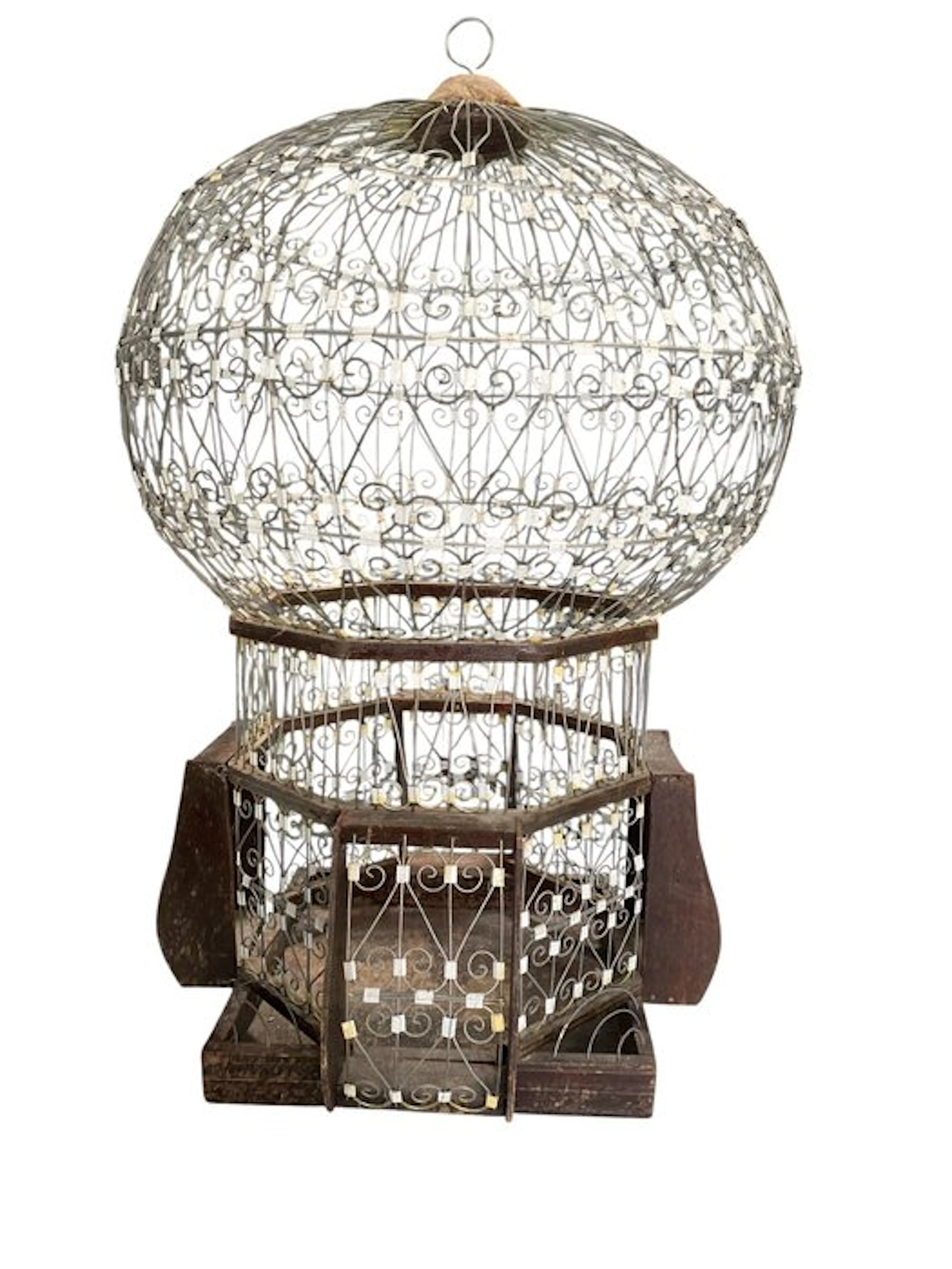 Birdcage - Wood, Metal - Old Oriental cage - 65 cm