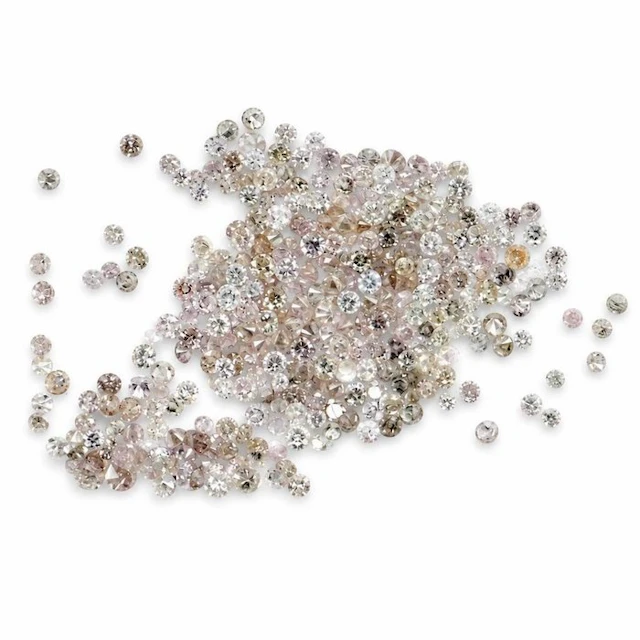 No reserve price - 340 pcs Diamond (Natural) - 1.00 ct - Round - VS1