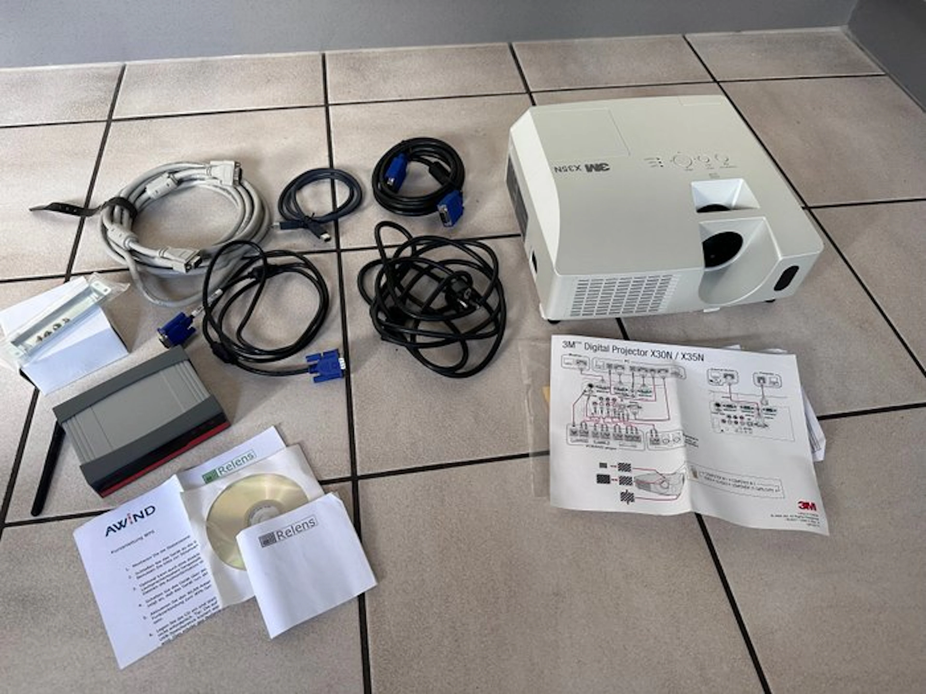 3M X35N Digital Projector - Complete Kit with AWiND...