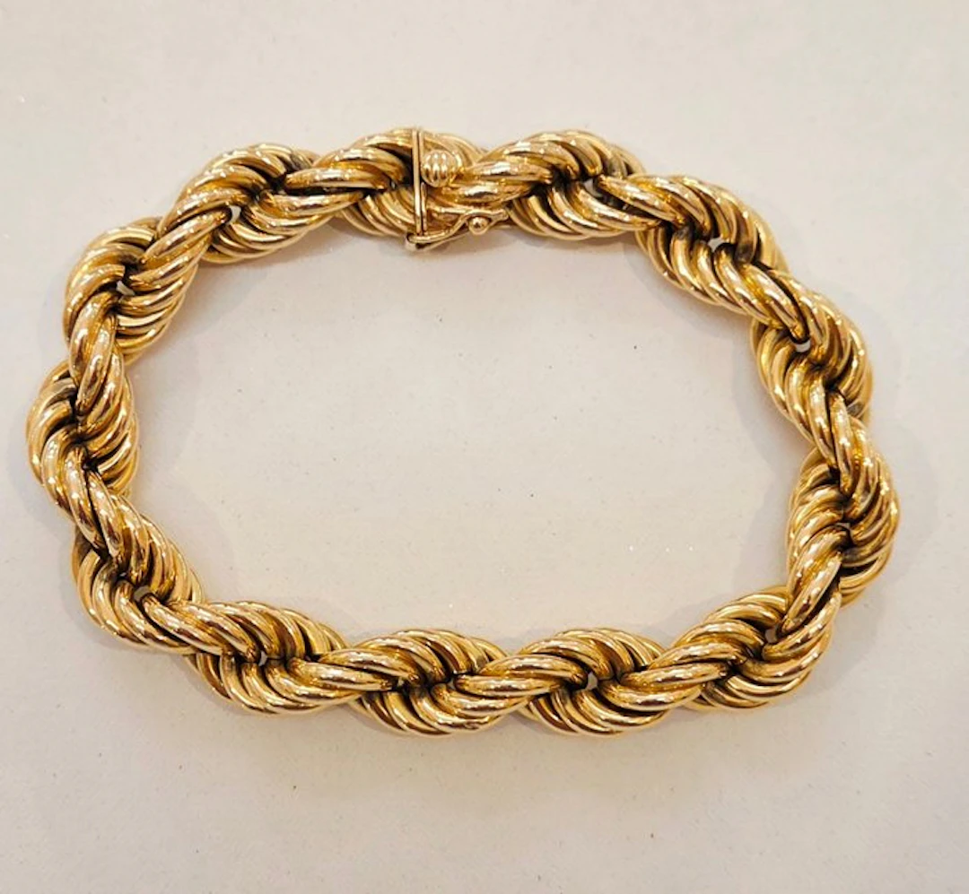 Bracelet - 18 kt. Yellow gold - Italy 80s Perfect