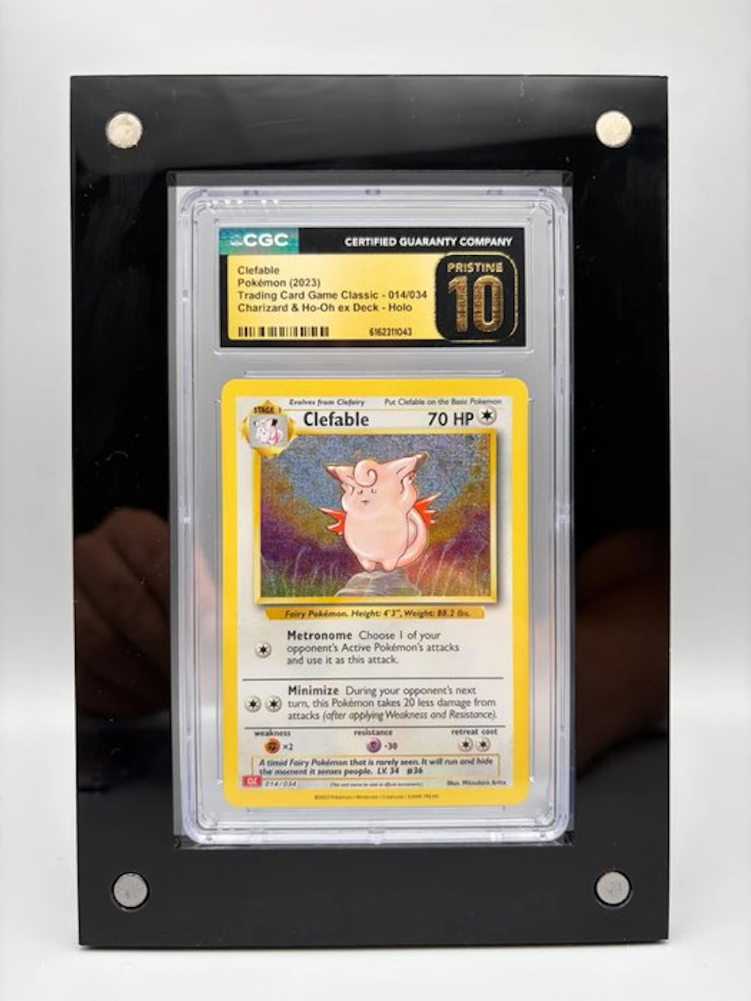 Pokémon Graded card - Clefable Holo - CCC Pristine 10 - Sword & Shield