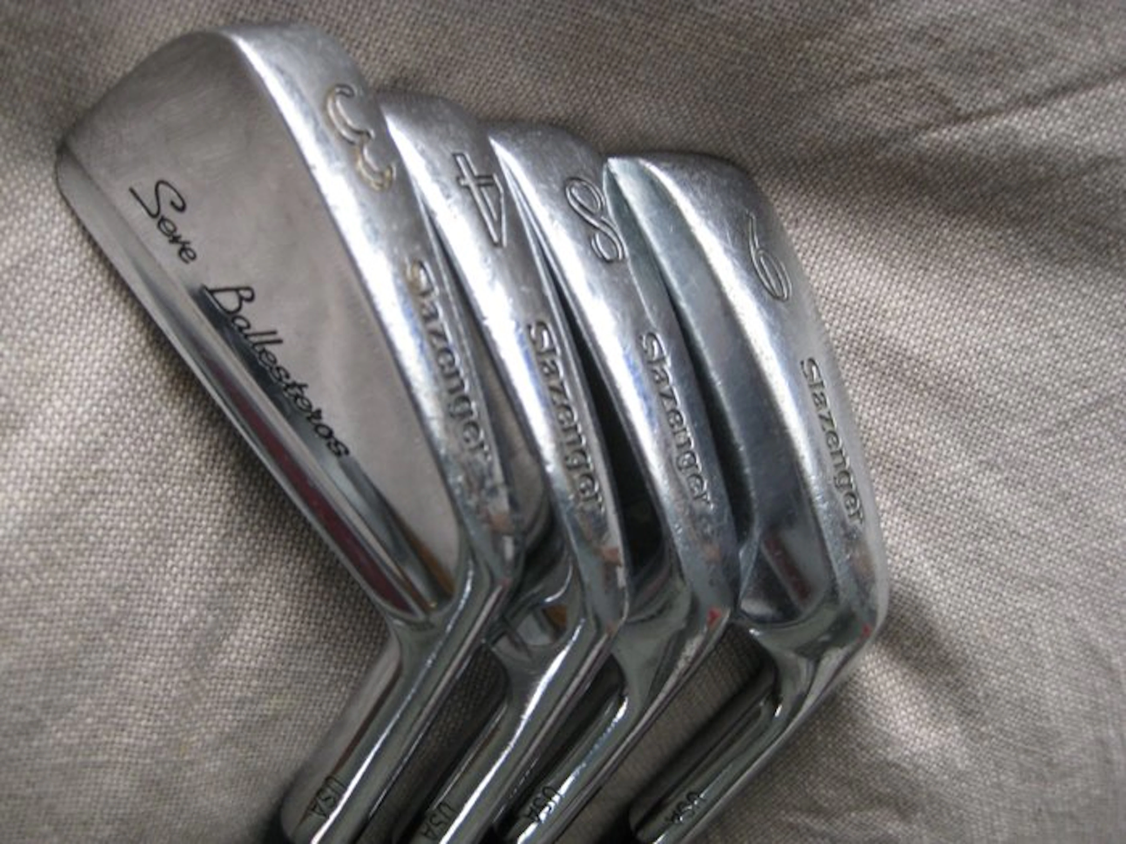 Seve Ballesteros - Jack Niklaus - John Letters - golf clubs