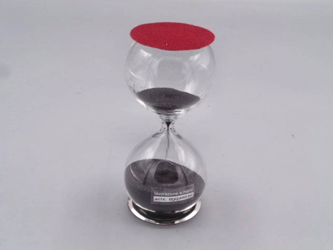 Hourglass - PG-MIANI Argenteria - .925 silver, and blown glass - 2000-2010