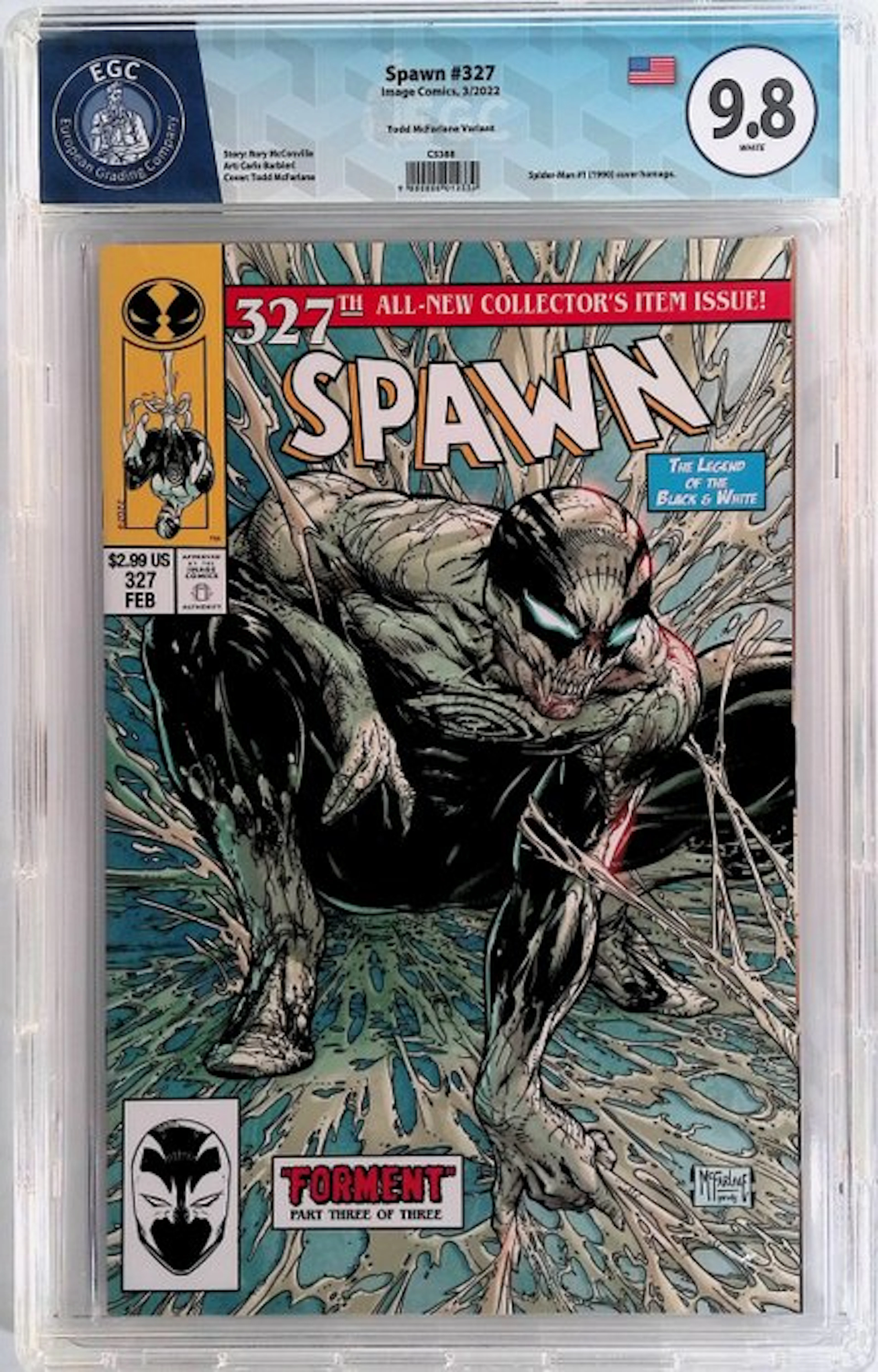 Spawn #327 - EGC 9.8 - 1 Graded comic - First edition - 2022