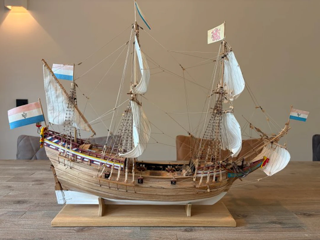 Kolderstok - Model ship - Duyfken - Rare model ship from the VOC