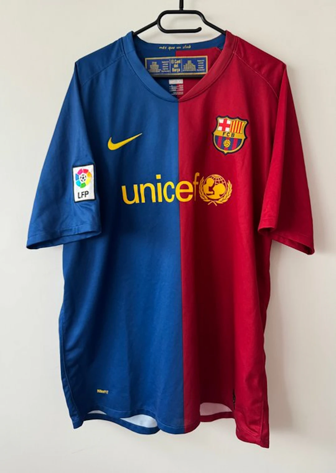 FC Barcelona - Spanish Football League - Lionel Messi - 2008 - Football shirt