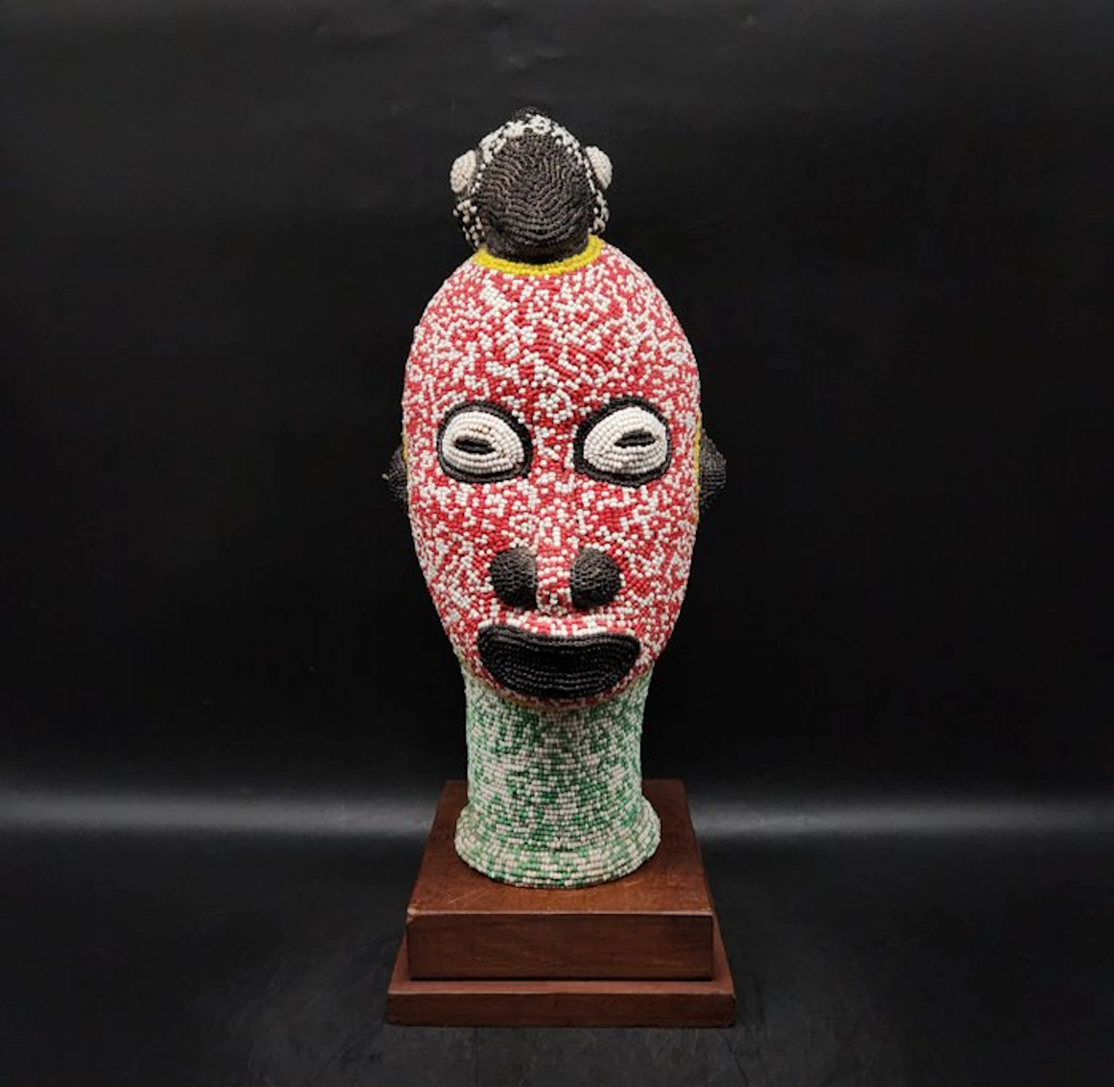 Magnifique tête pelé - Sculpture - Bamileke - Cameroon (No reserve price)