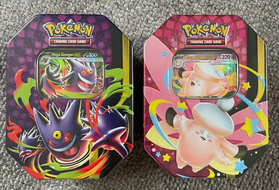Pokémon - 2 Box - Mega Moonlit EX Tin: Gengar EX & Mega...