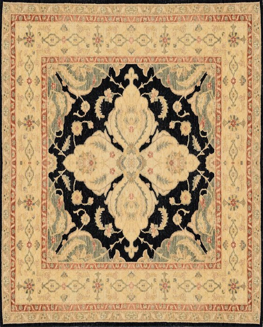 Tapis noué à la main Chubi en laine - Ziegler - Rug - 210...