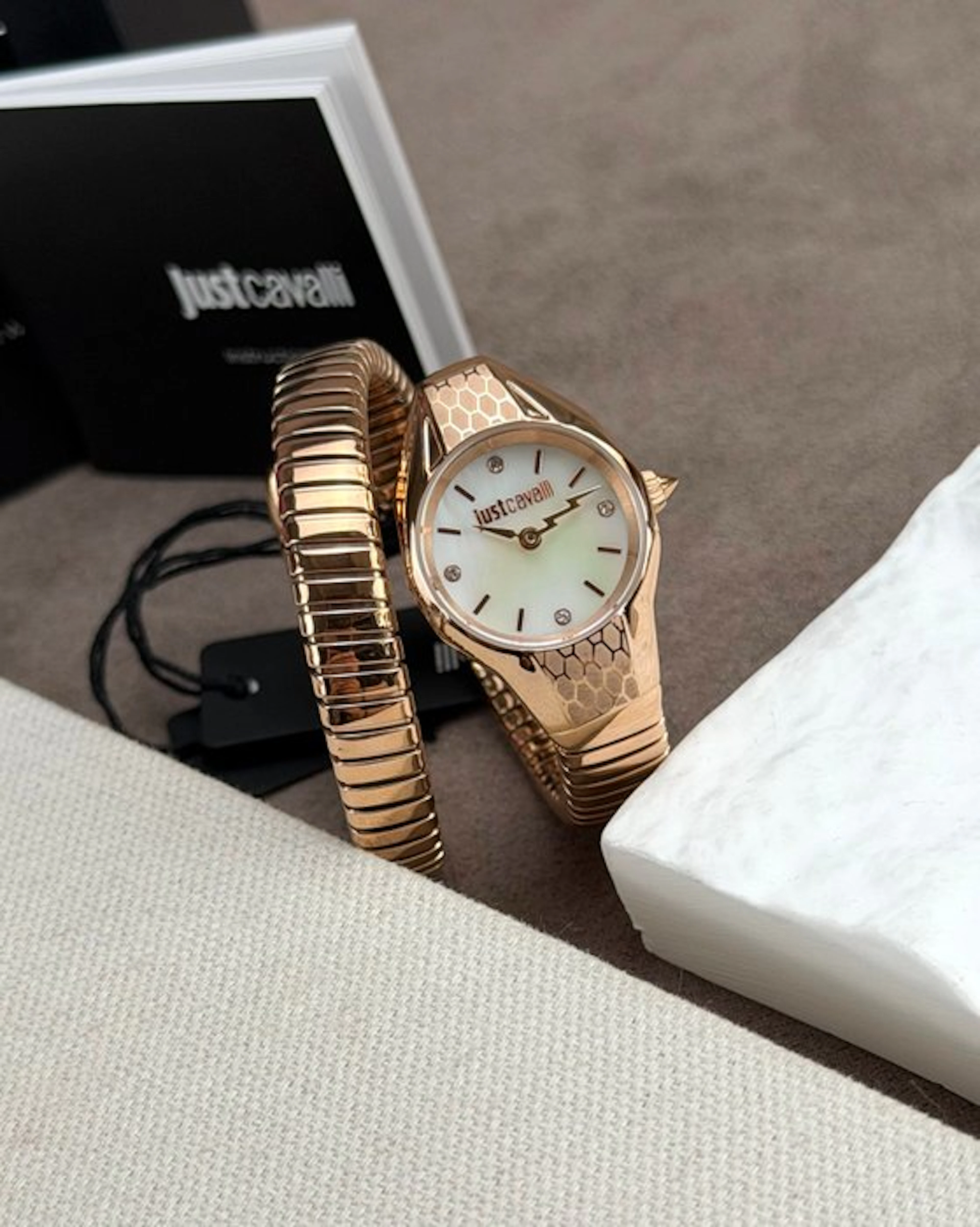 Just Cavalli - Colored steel watch MOP dial - No reserve...