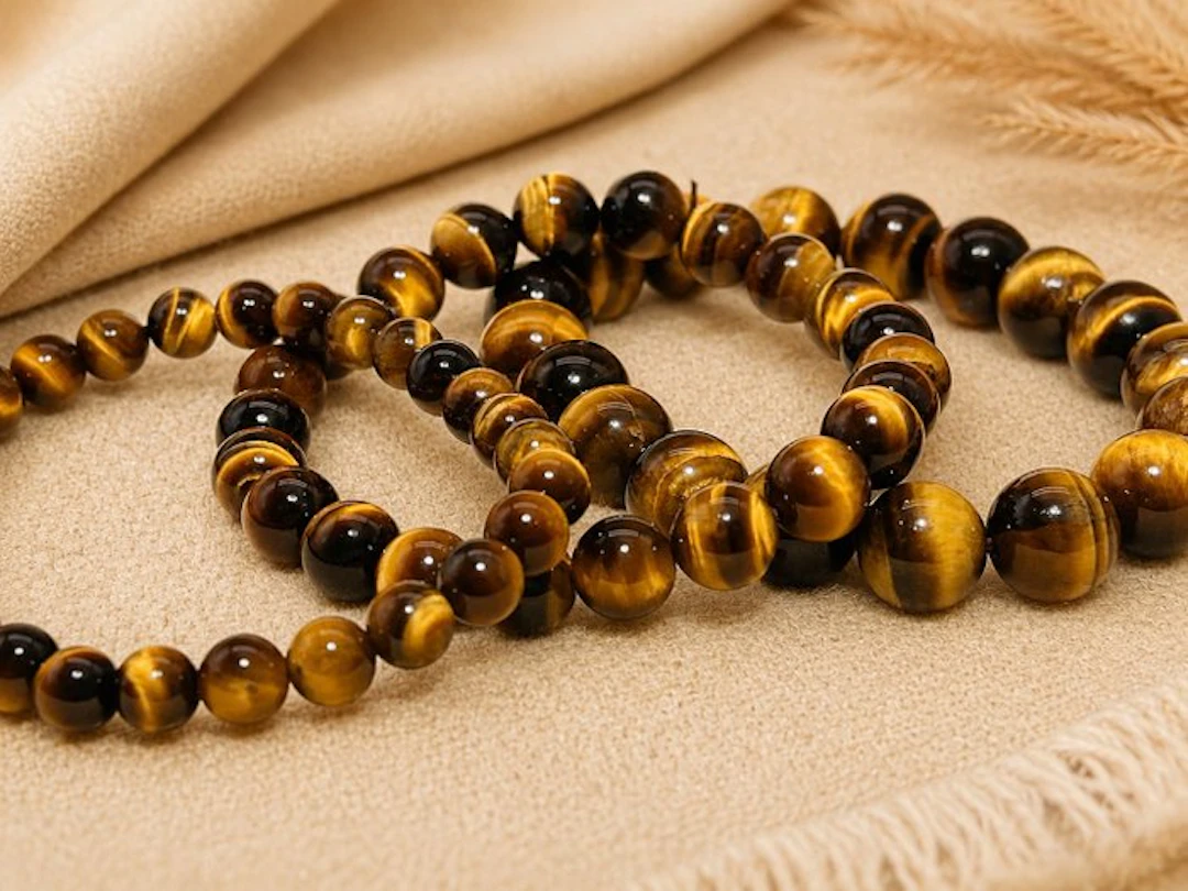 ***NO RESERVE*** Set of 3 Premium Tiger Eye Bracelets –...