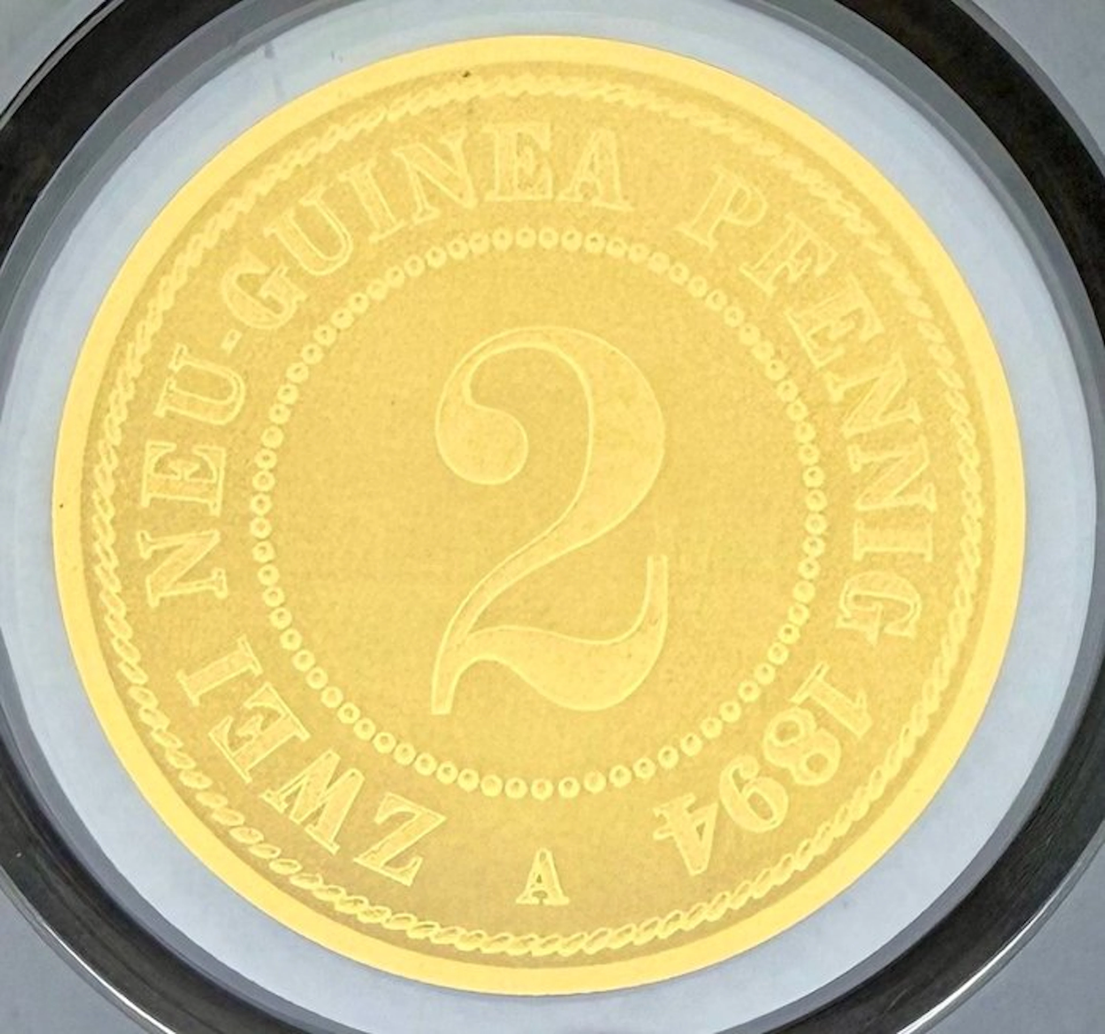 Guinea. 2 Neu Guinea 1894, 1/200 Oz oro (.999) (No reserve price)