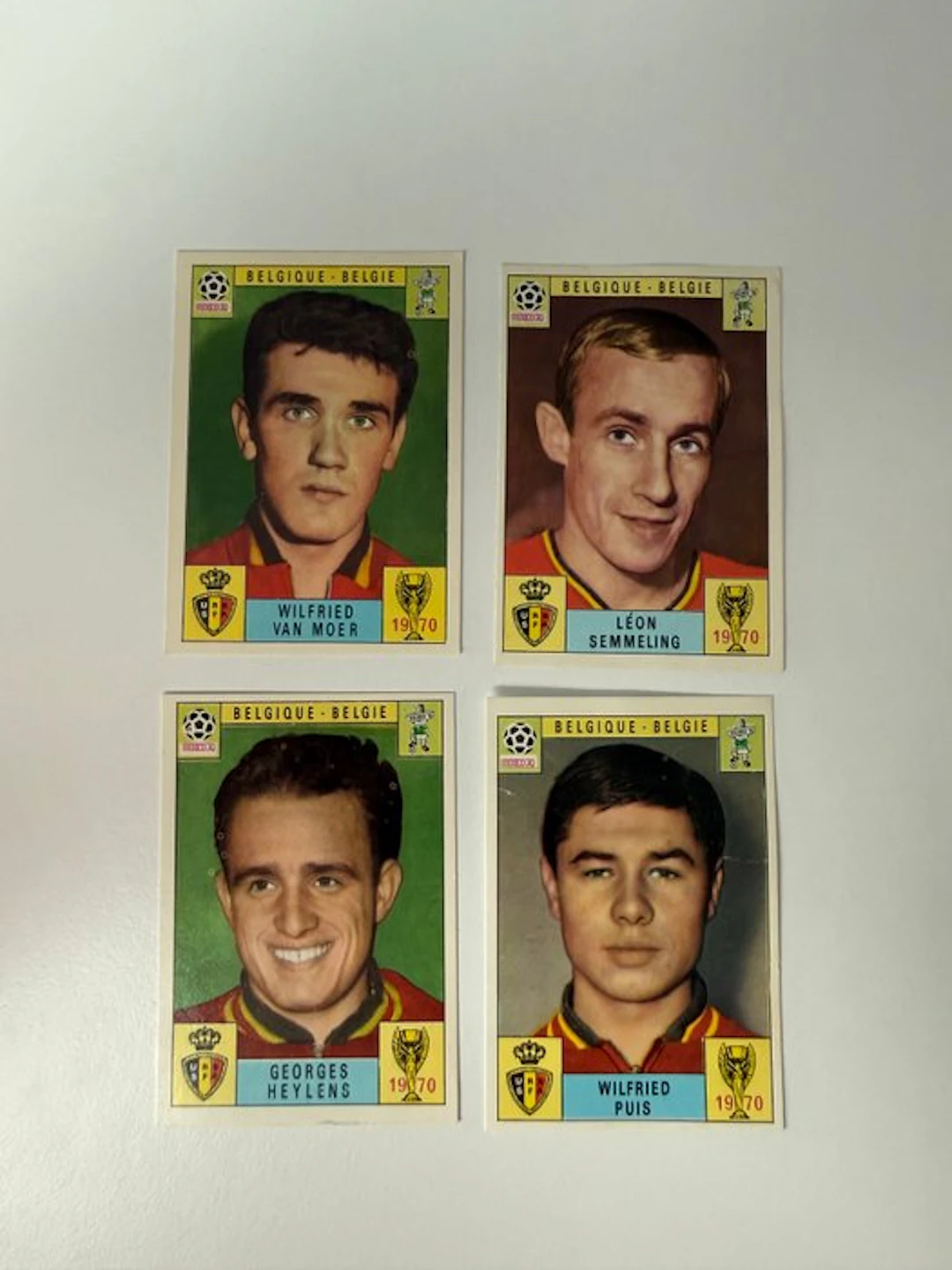 1970 Panini Mexico 70 World Cup Leon Semmeling + other...