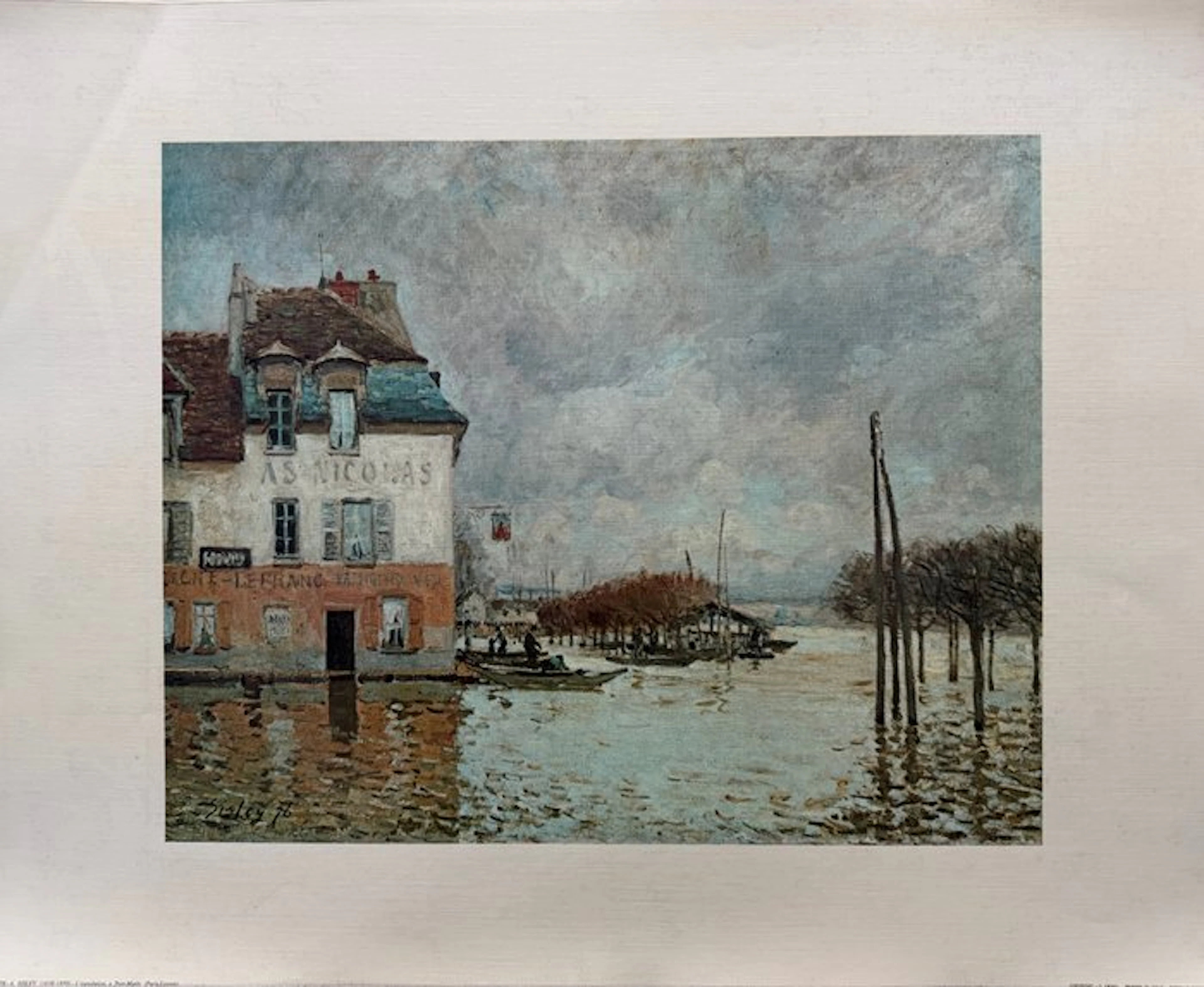 Alfred Sisley (1839-1889) - L'innondation à port Marly
