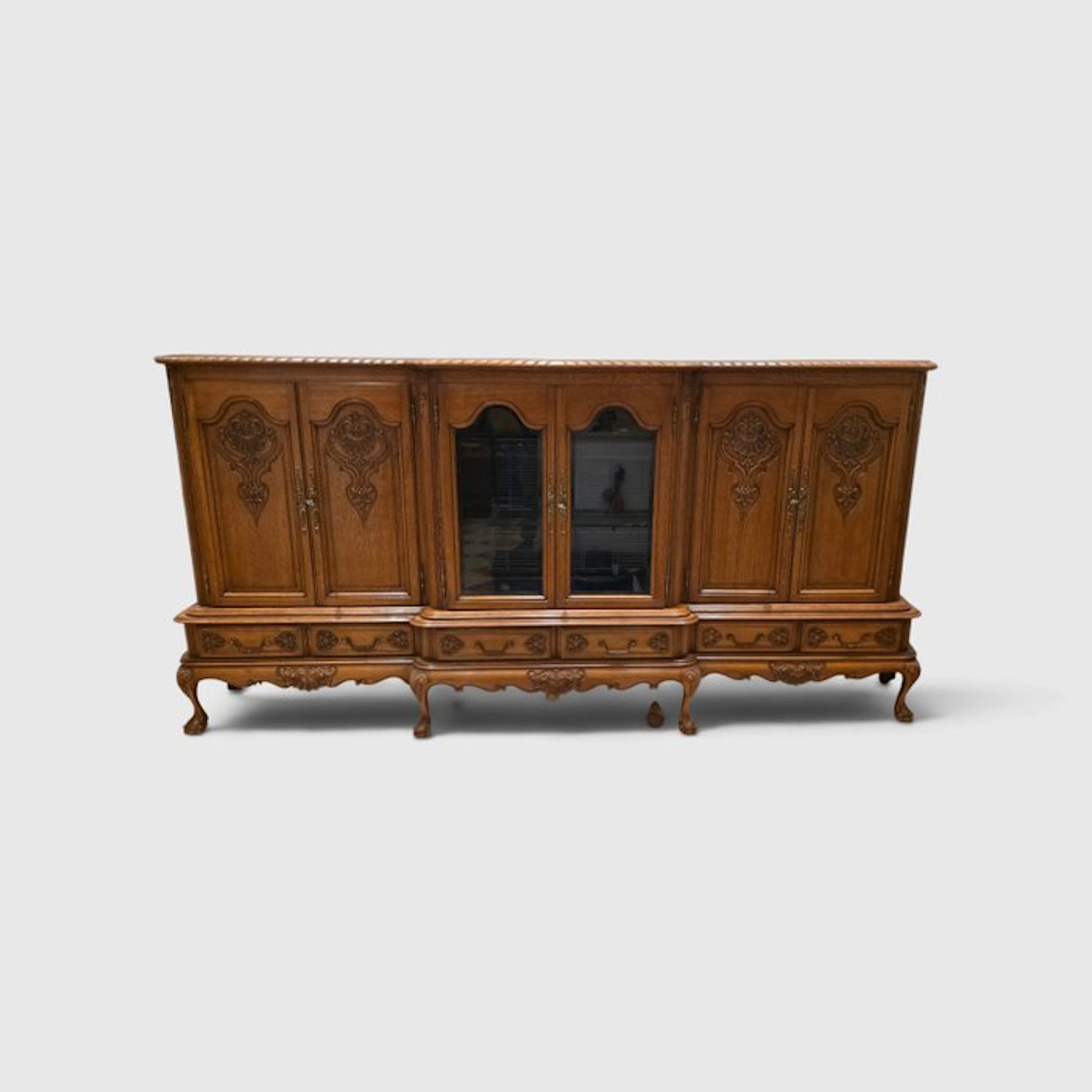 Enfilade Vitrée - Sideboard - Oak - Louis XV