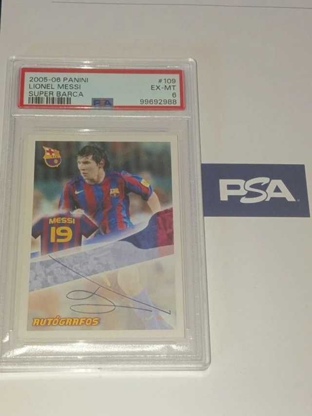 2005/06 Panini Super Barça Lionel Messi 109 Autógrafo - 1 Card - Excellent (EX)