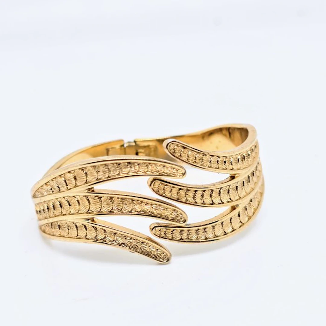 Monet - Gold-plated - Bracelet - Pas d'Or 1970s