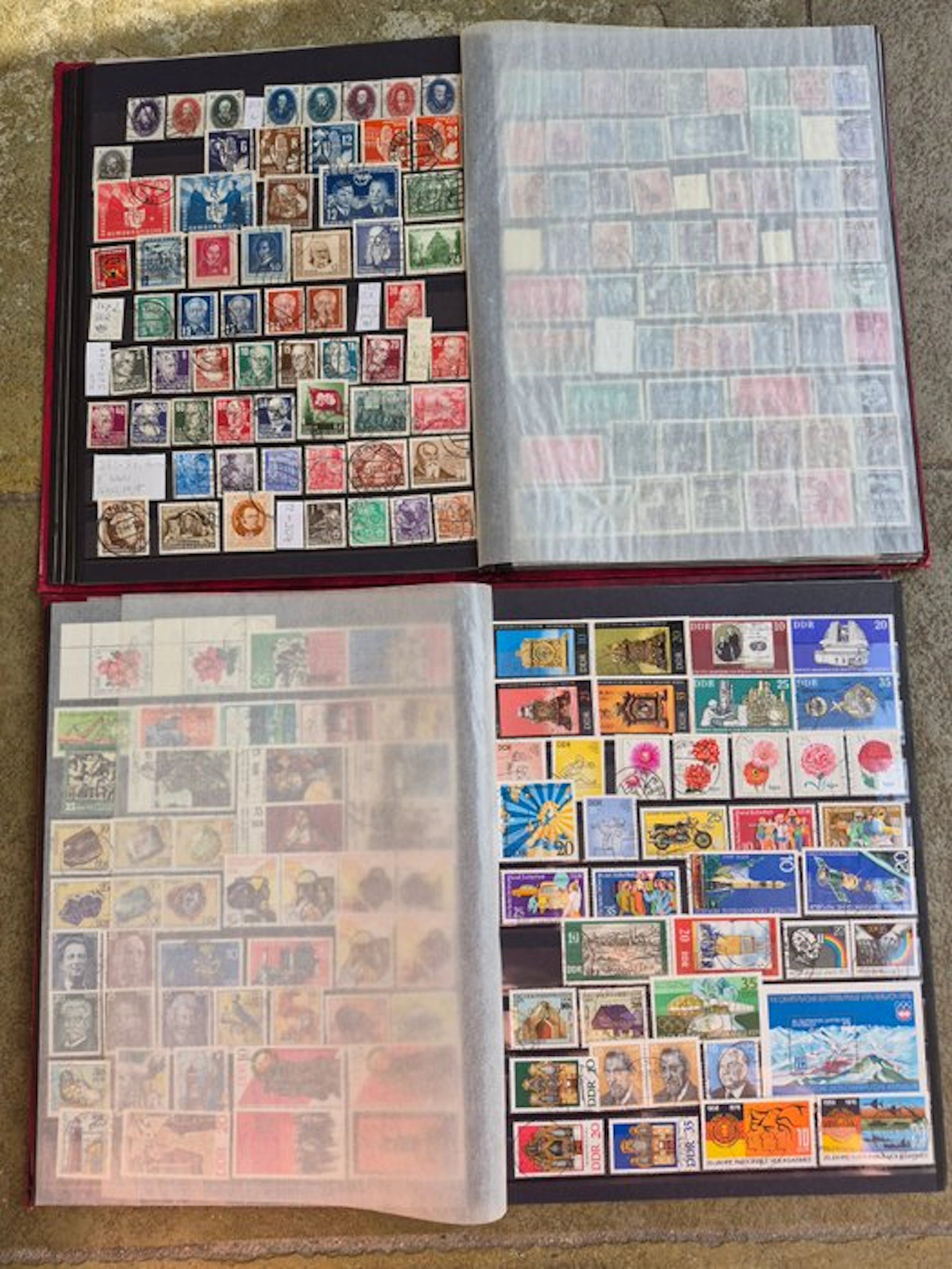 GDR 1948/1990 - Stamp collection of postage stamps and plate blocks