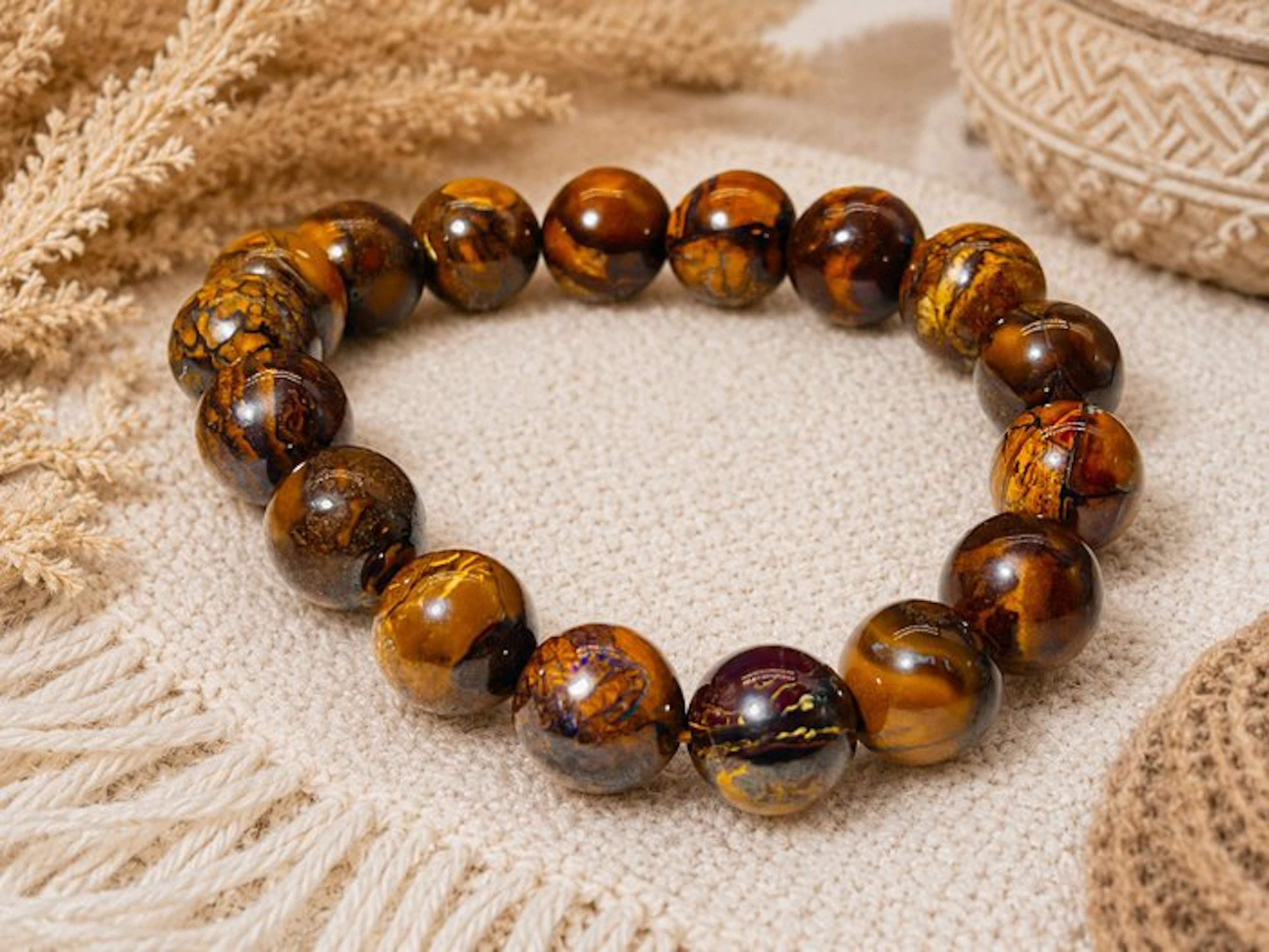 ***NO RESERVE*** Australian Boulder Opal Bracelet – Rich...