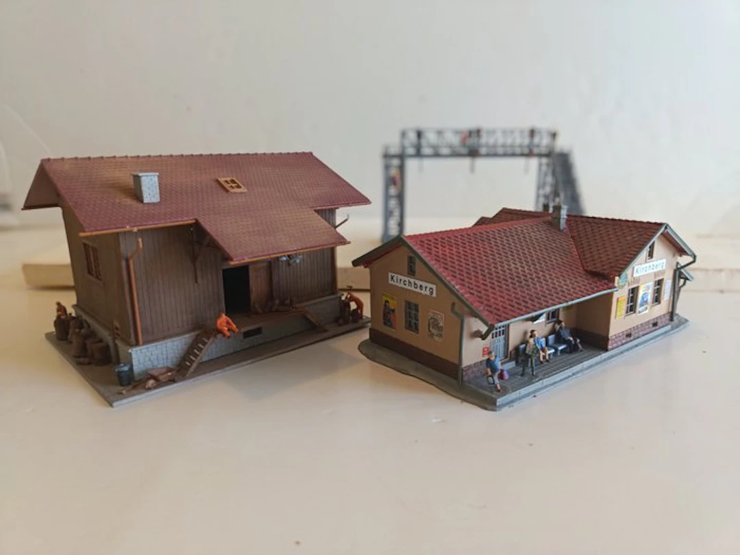 Faller, Preiser H0 - Model train scenery (3) - Freight...
