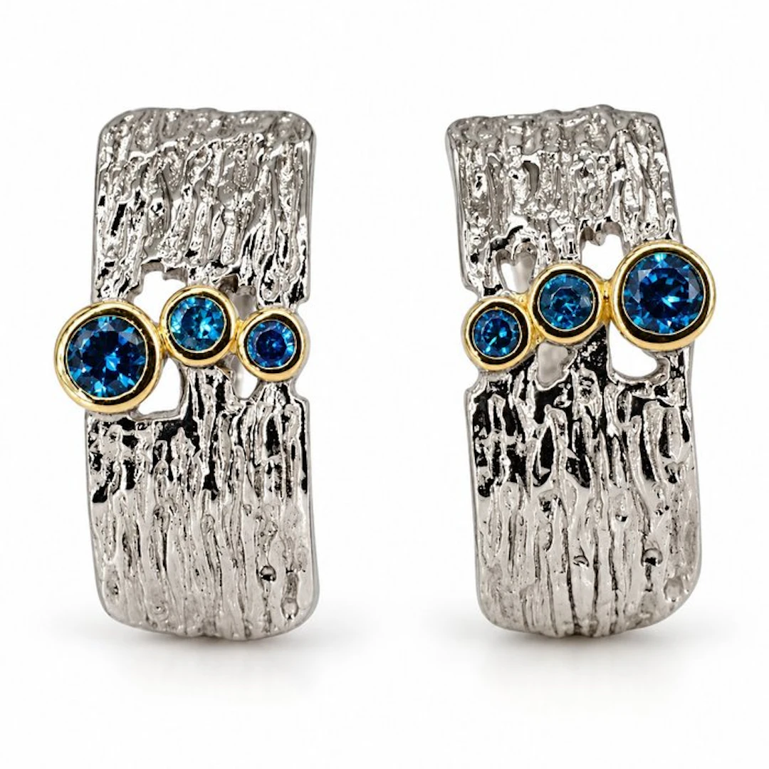 No reserve price - Earrings Gold-plated