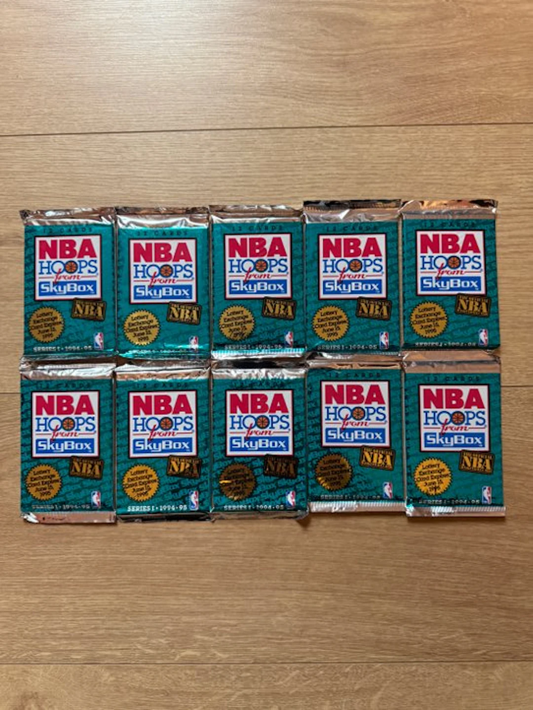 1994/95 NBA Hoops Shaquille O'Neal - 10 Pack - Excellent (EX)