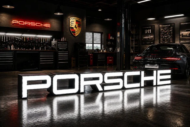75cm LED Porsche White - Porsche - 2026