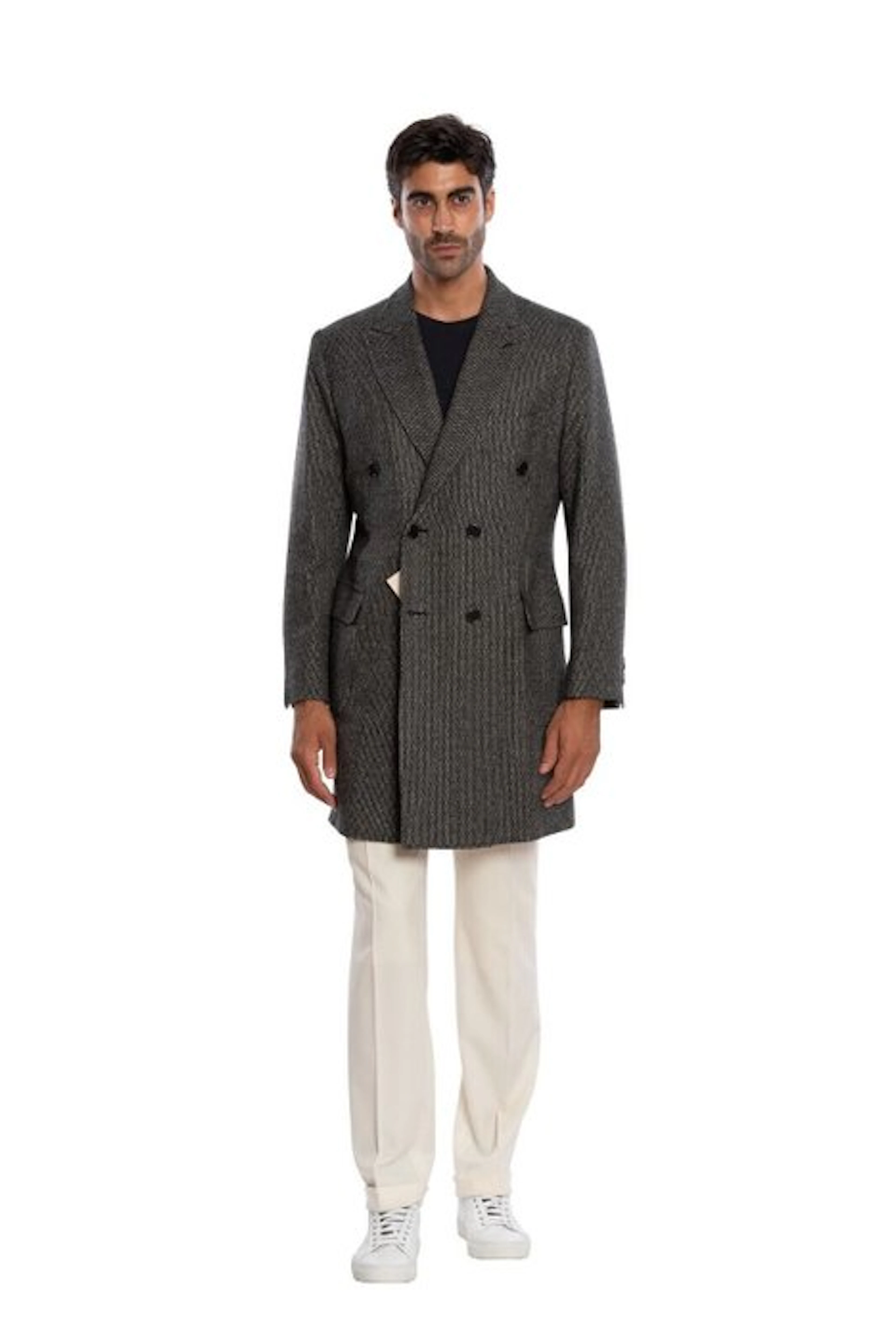LUIGI BORRELLI NAPOLI - 54 IT - Hand-Sewn 100% Cashmere...