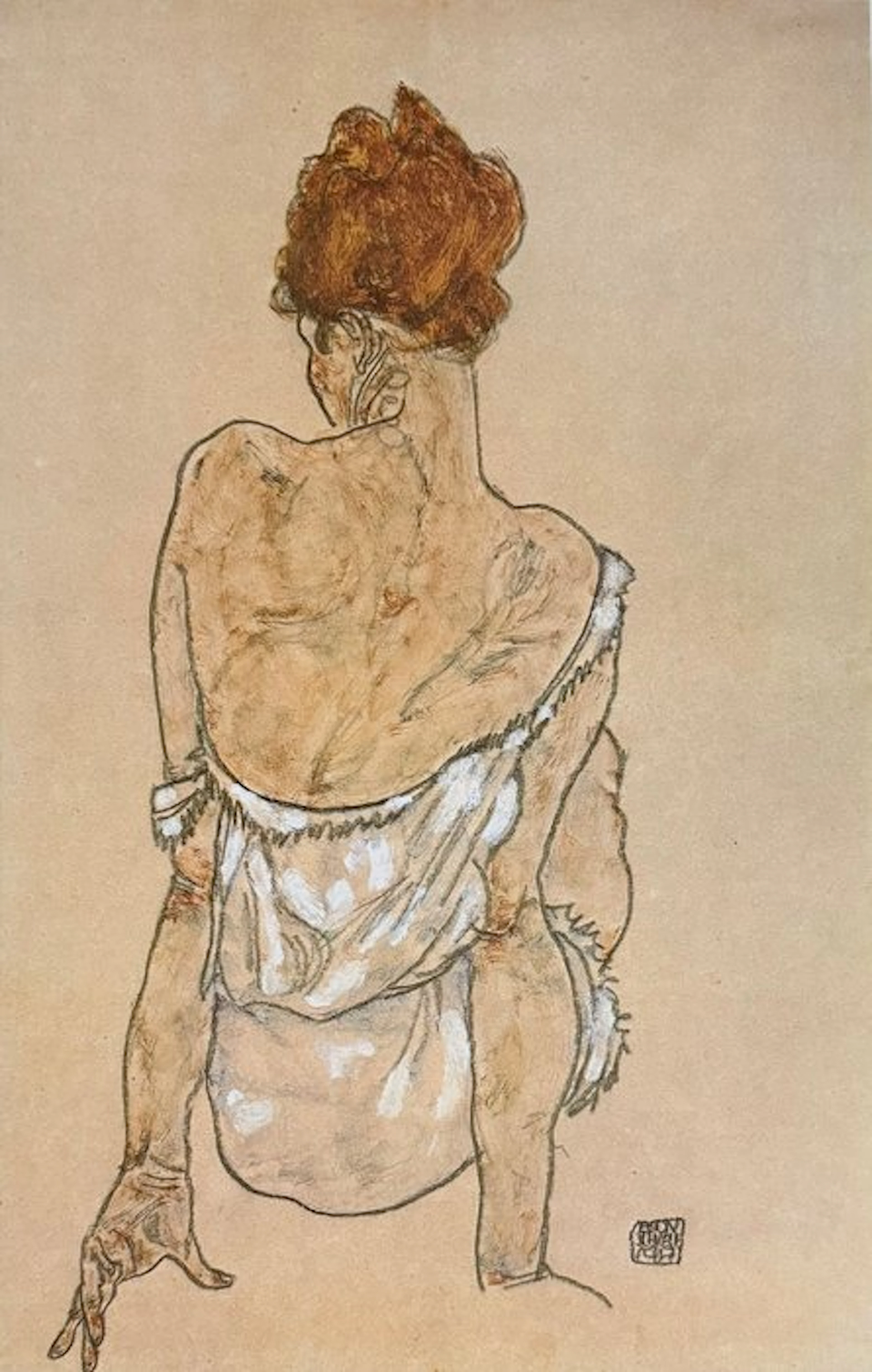 Egon Schiele - “Seated Woman