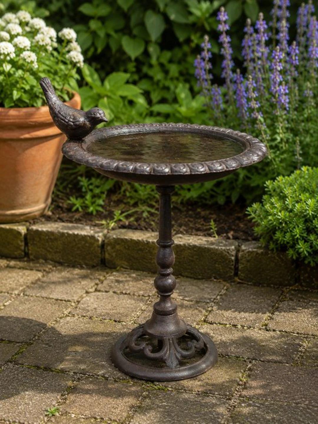 Decorative ornament - Bird drinking trough stand