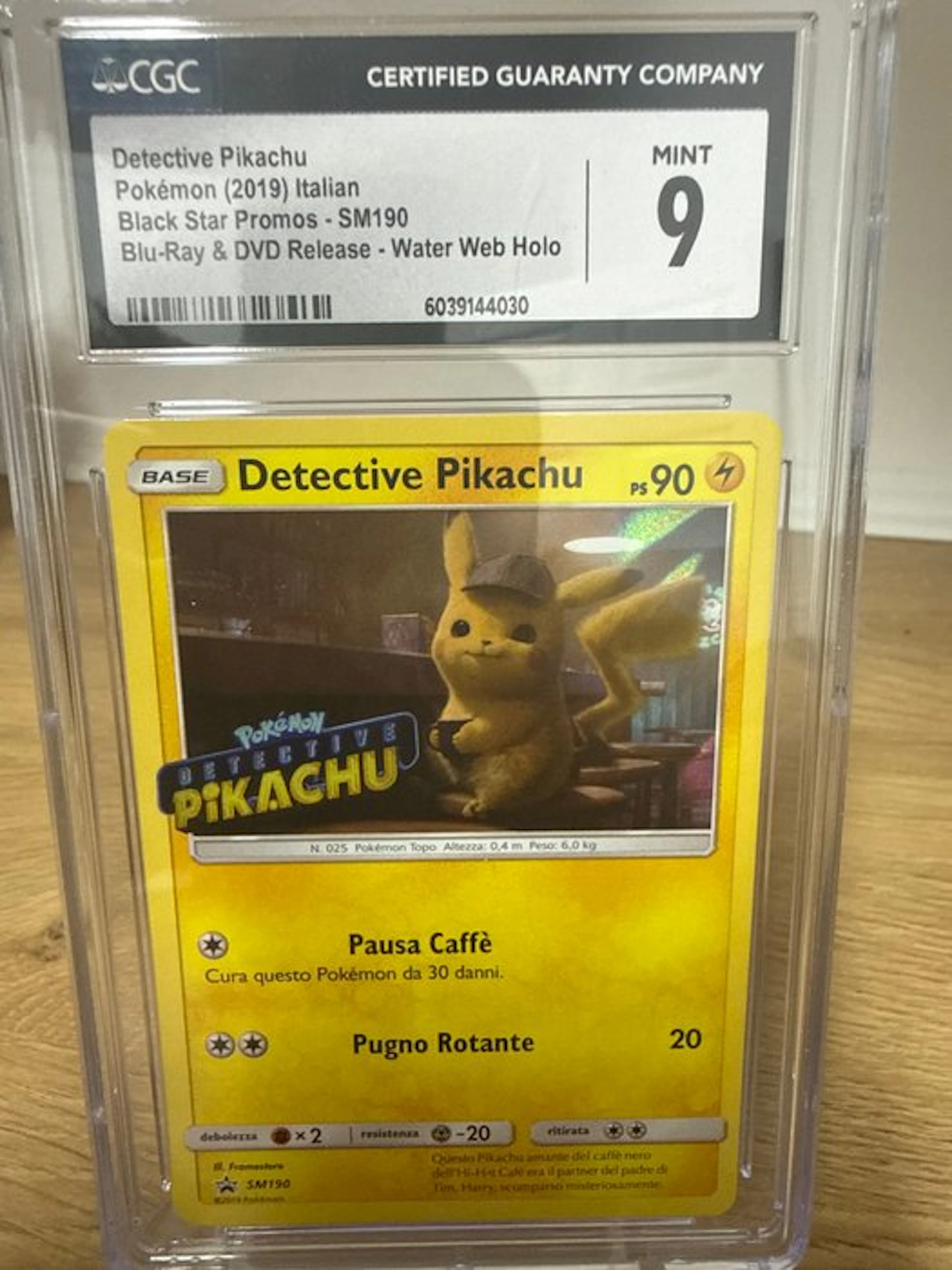 Pokémon - 1 Graded card - Detective Pikachu SM190 Promo card