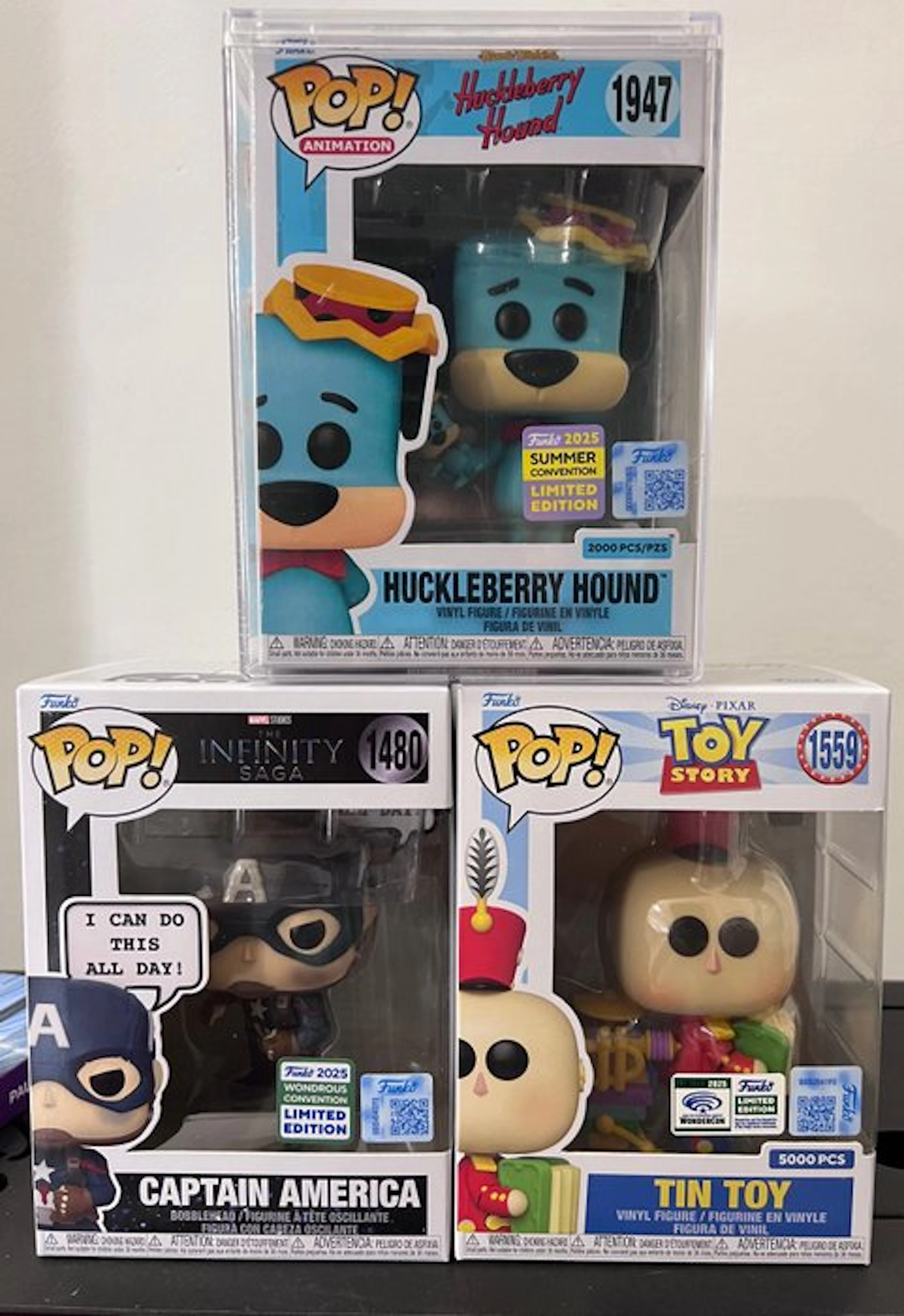 Funko - Funko Pop Huckleberry Hound; Captain America; Tin Toy - 2020+ - U.S.